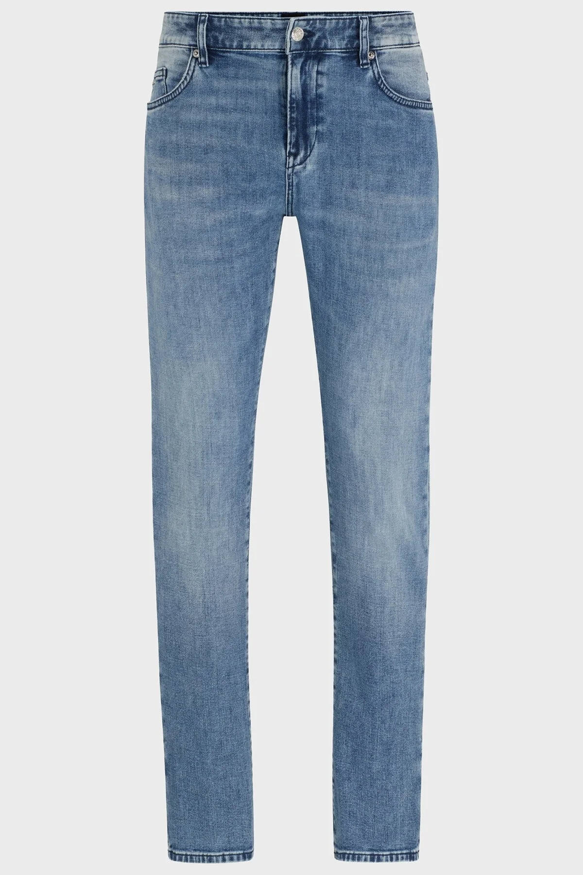 Boss Streç Pamuklu Slim Fit Jeans Erkek Kot Pantolon 50513631 441 MAVİ - 5