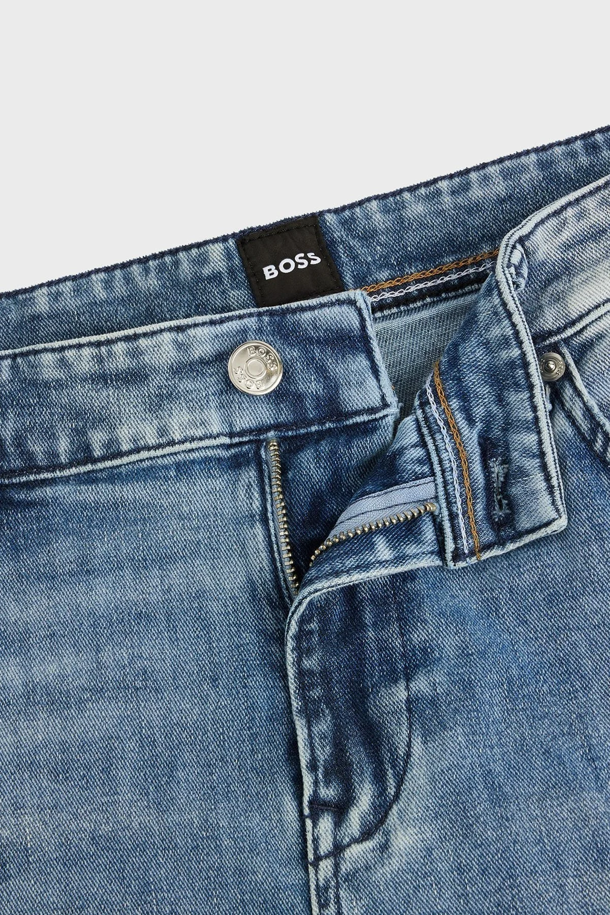 Boss Streç Pamuklu Slim Fit Jeans Erkek Kot Pantolon 50513631 441 MAVİ - 6