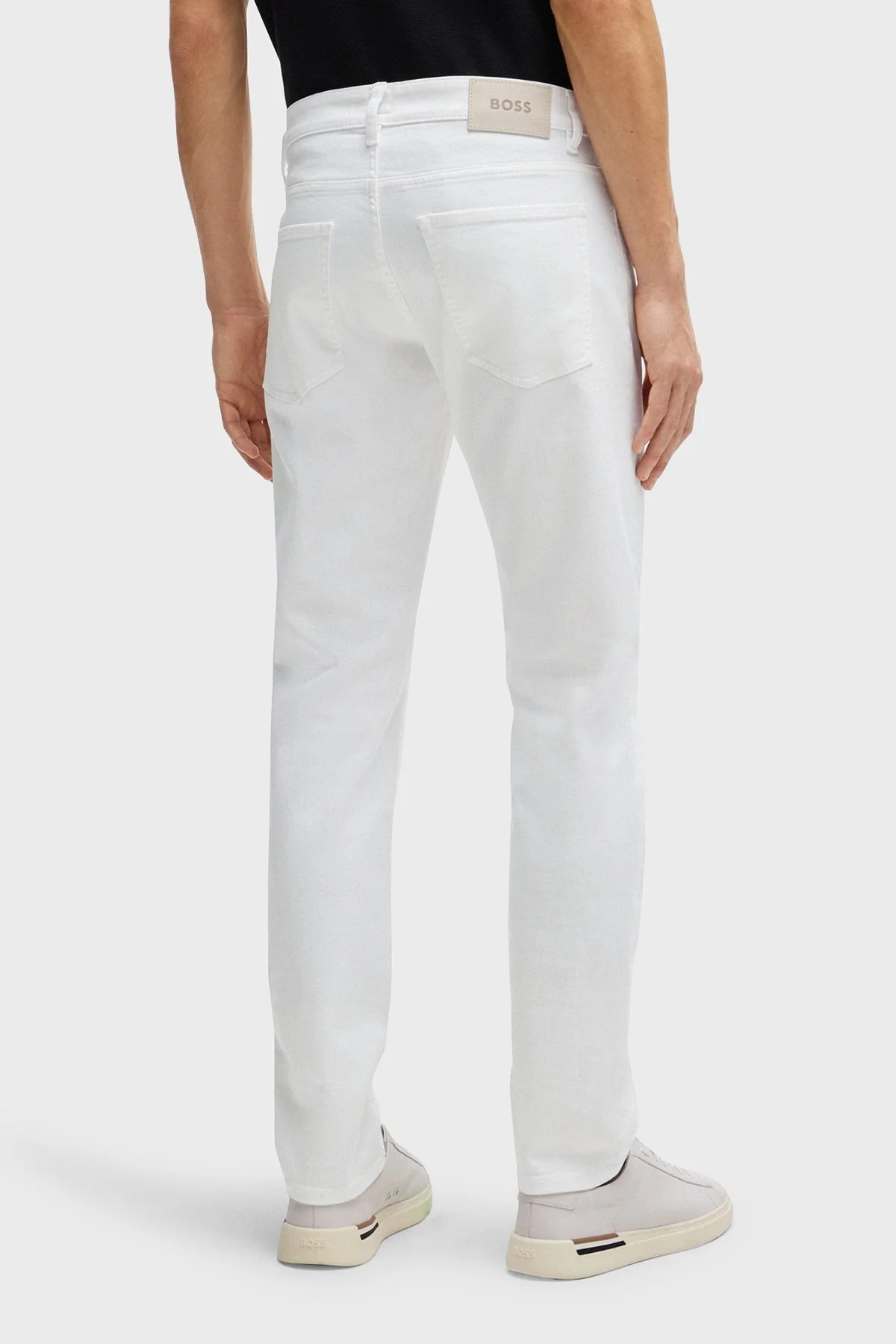 Boss Streç Pamuklu Slim Fit Jeans Erkek Kot Pantolon 50514321 100 BEYAZ - 9