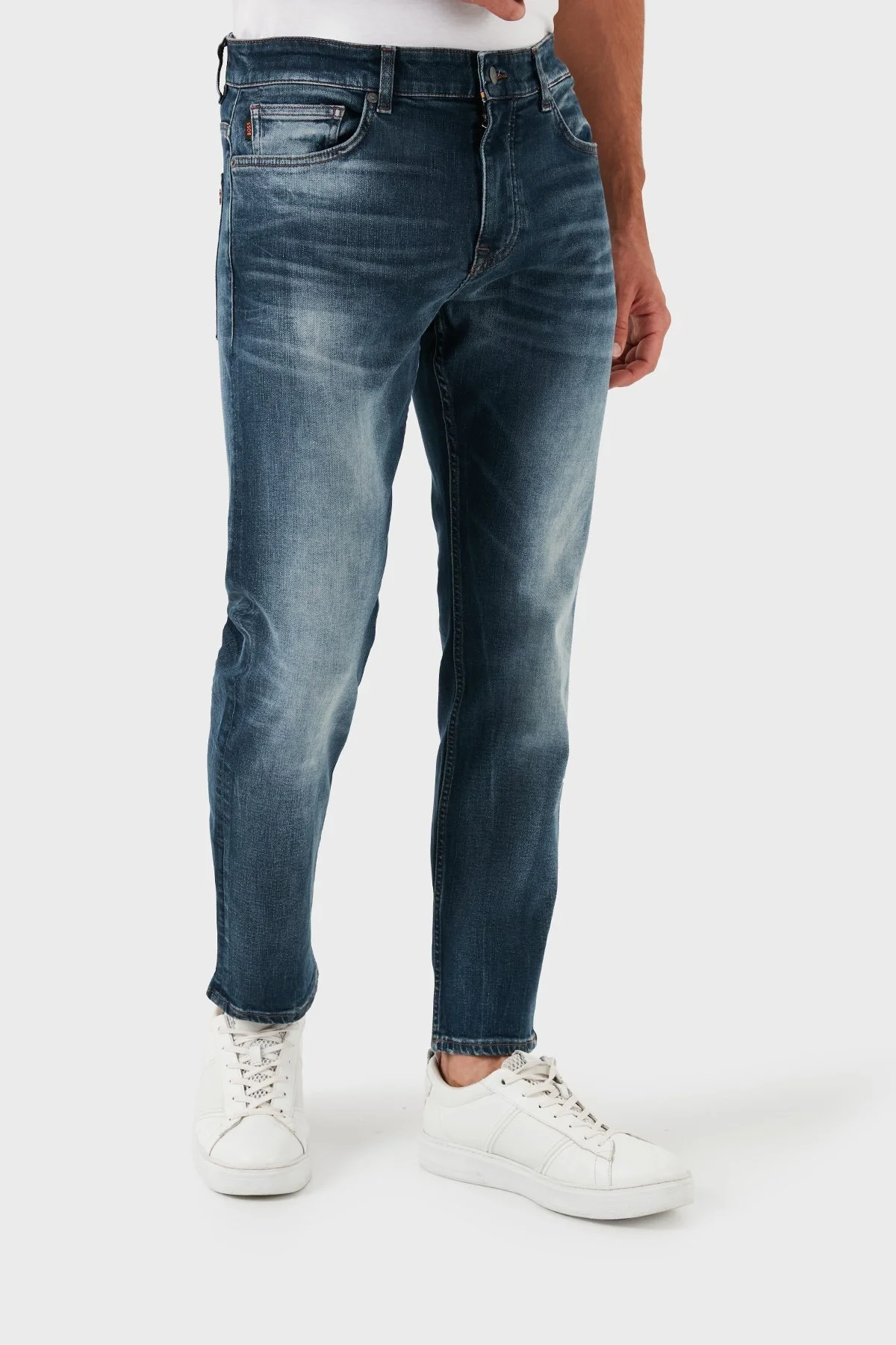 Boss Streç Pamuklu Slim Fit Jeans Erkek Kot Pantolon 50521313 417 LACİVERT - 4