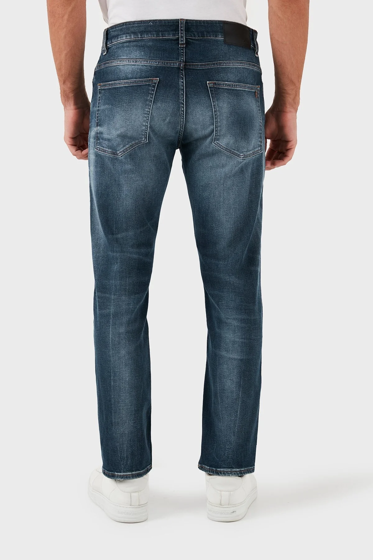 Boss Streç Pamuklu Slim Fit Jeans Erkek Kot Pantolon 50521313 417 LACİVERT - 6