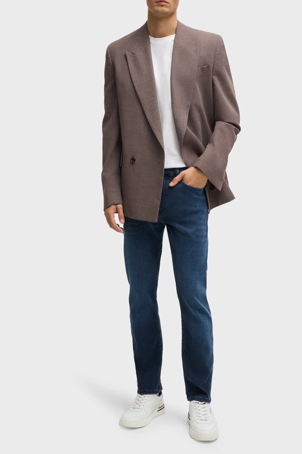 Boss Streç Pamuklu Slim Fit Jeans Erkek Kot Pantolon 50527044 411 LACİVERT - 3