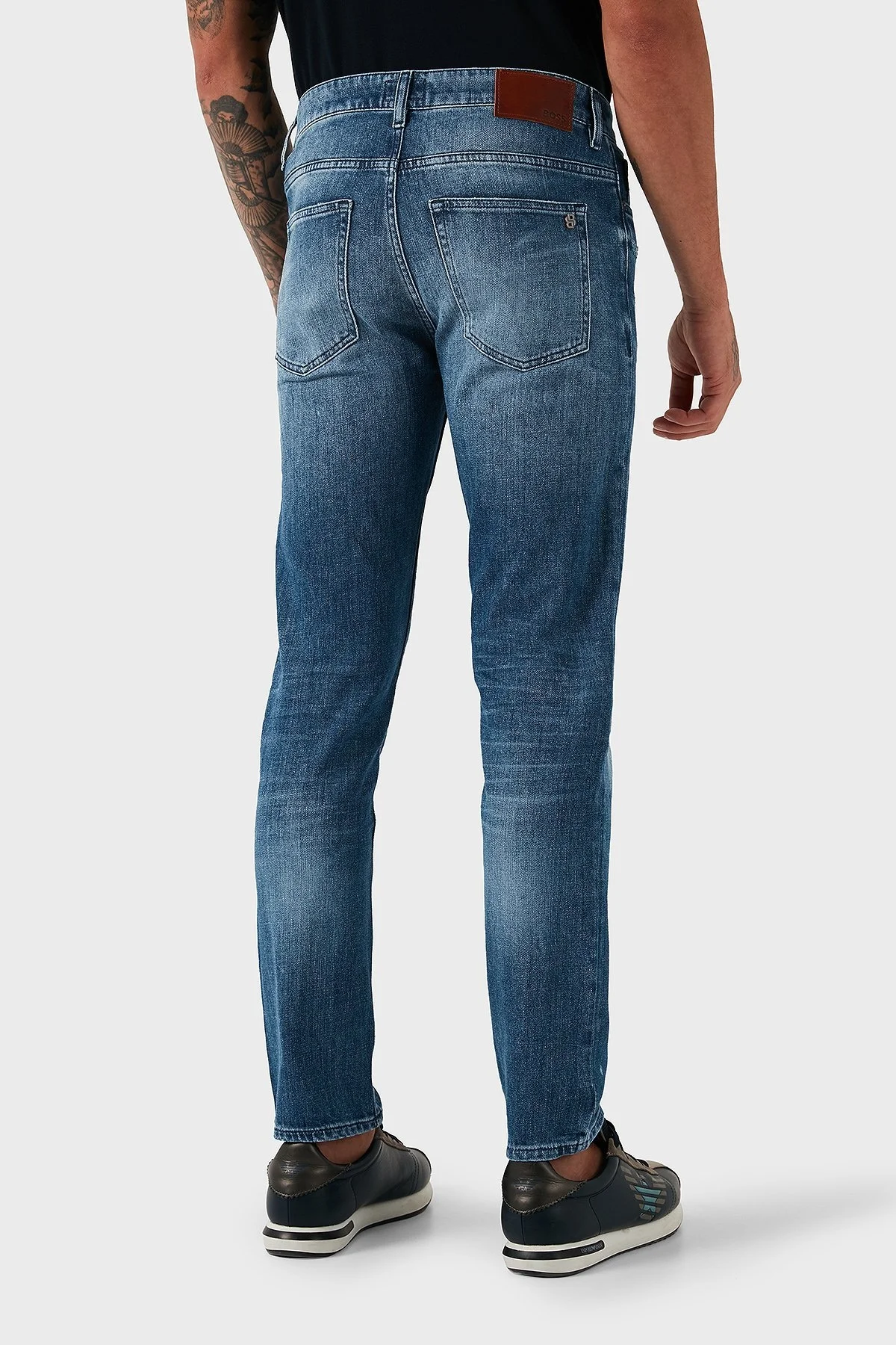 Boss Streç Pamuklu Slim Fit Normal Bel Daralan Paça Jeans Erkek Kot Pantolon 50544640 437 ANTRASİT - 3