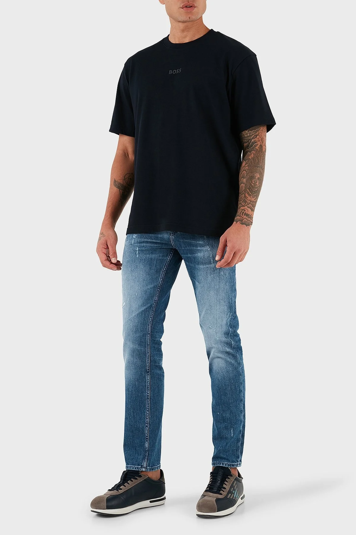 Boss Streç Pamuklu Slim Fit Normal Bel Daralan Paça Jeans Erkek Kot Pantolon 50544640 437 ANTRASİT - 5