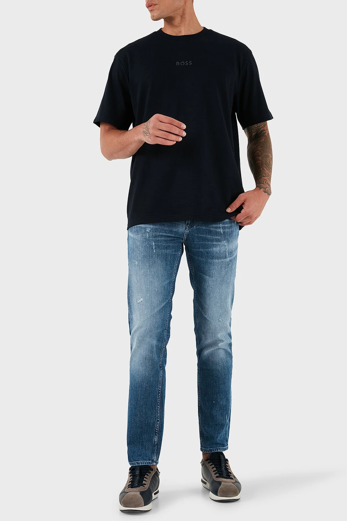 Boss Streç Pamuklu Slim Fit Normal Bel Daralan Paça Jeans Erkek Kot Pantolon 50544640 437 ANTRASİT - 2