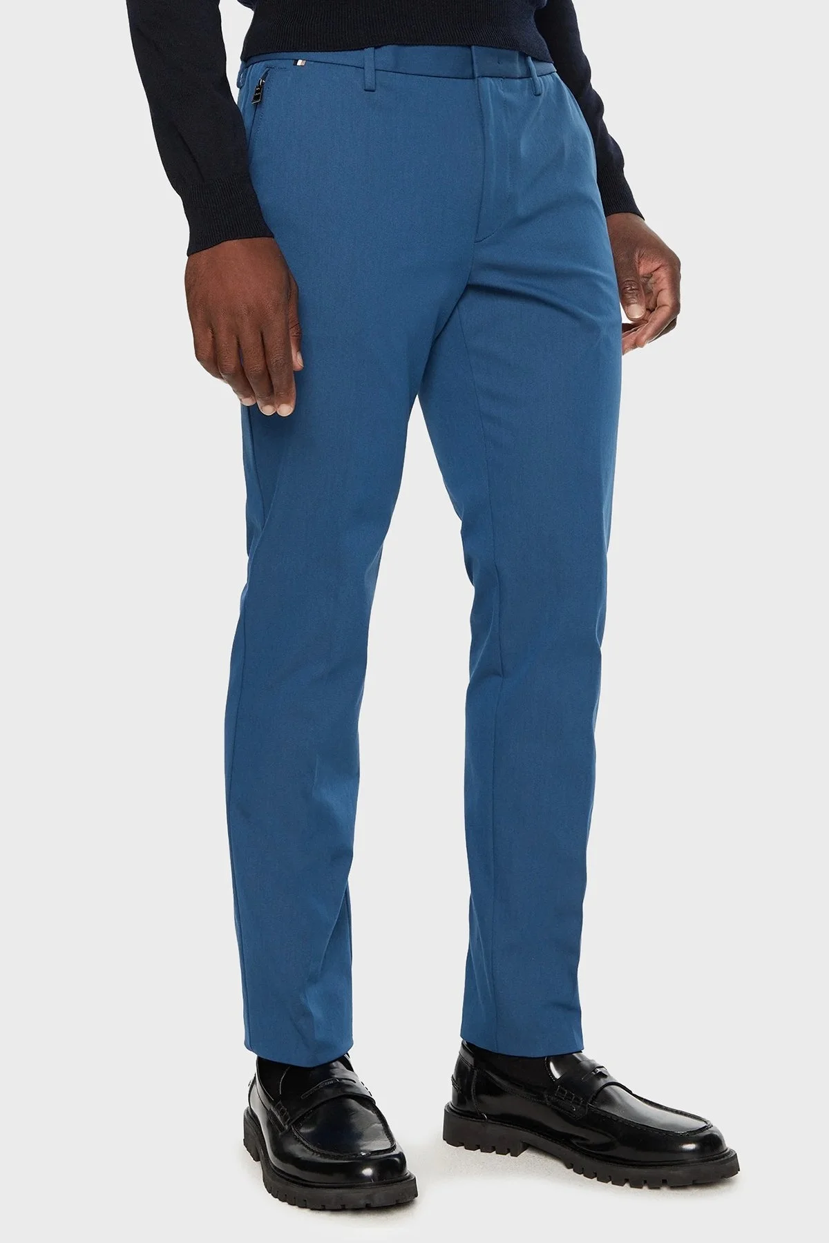 Boss Streç Pamuklu Slim Fit Normal Bel Düz Paça Erkek Pantolon 50487754 425 LACİVERT - 2