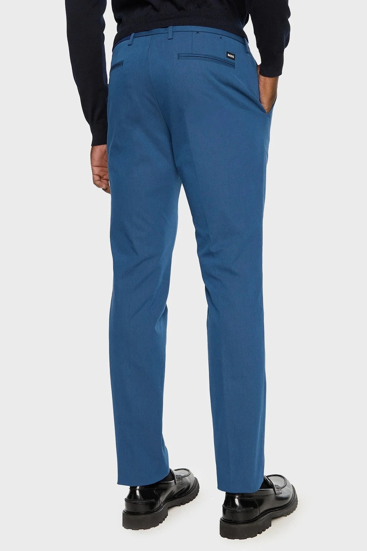 Boss Streç Pamuklu Slim Fit Normal Bel Düz Paça Erkek Pantolon 50487754 425 LACİVERT - 3