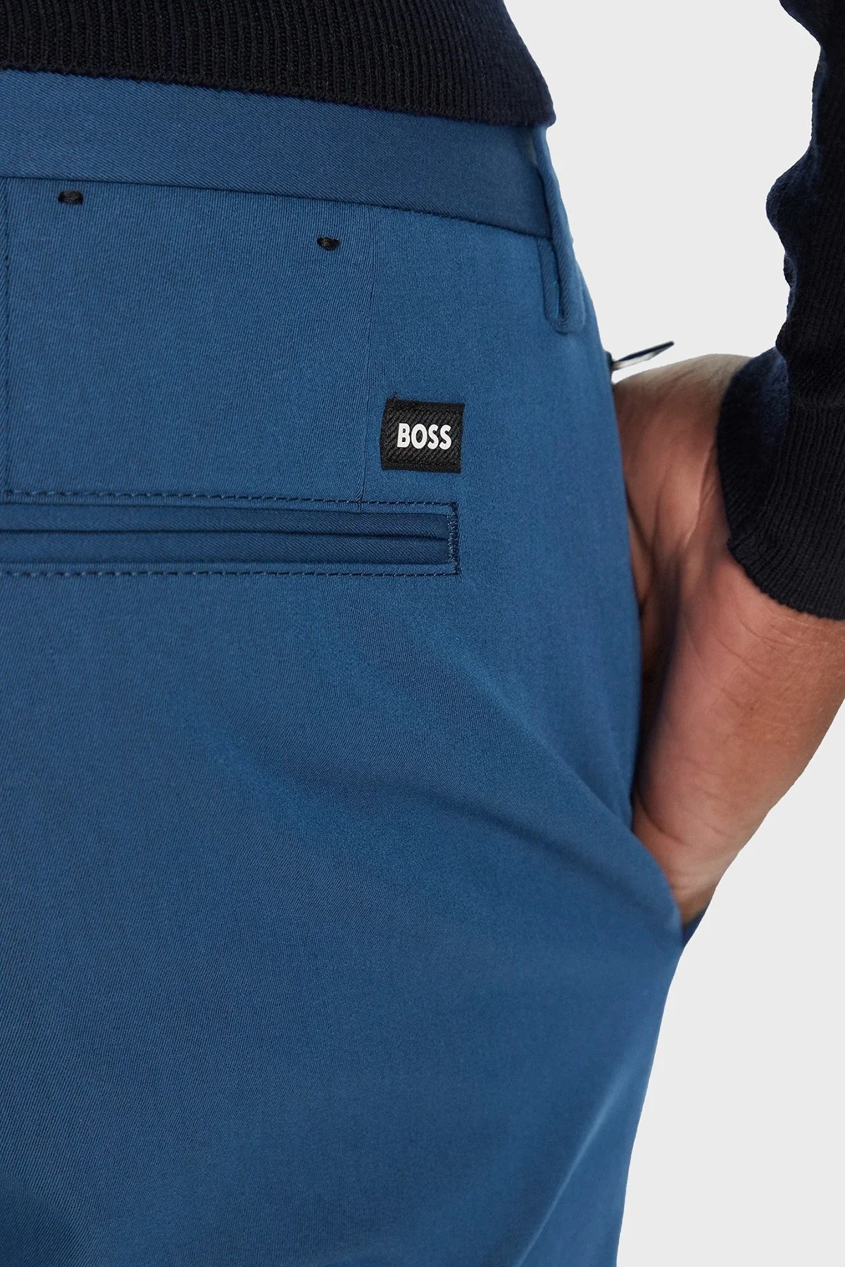 Boss Streç Pamuklu Slim Fit Normal Bel Düz Paça Erkek Pantolon 50487754 425 LACİVERT - 5