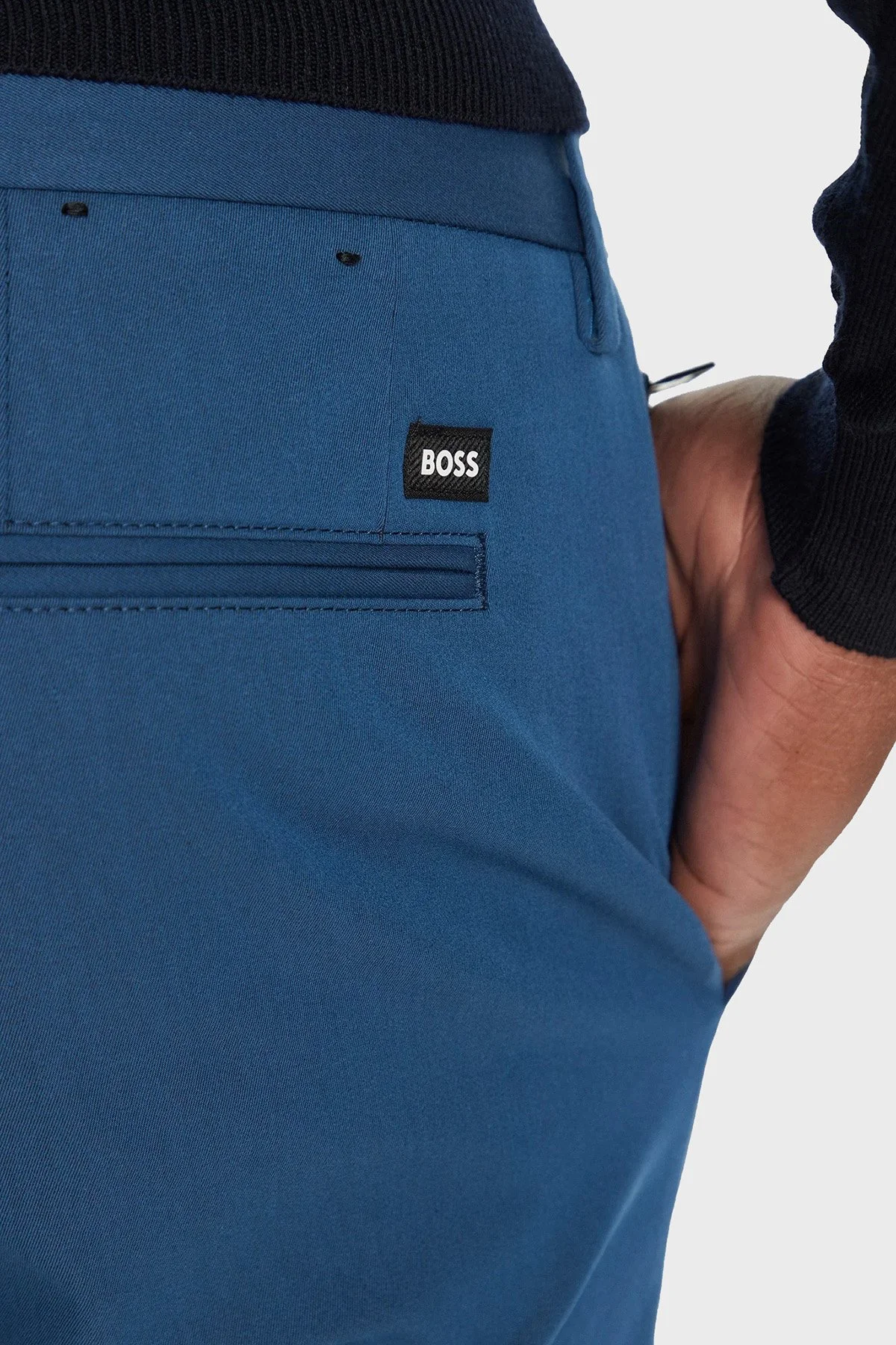 Boss Streç Pamuklu Slim Fit Normal Bel Düz Paça Erkek Pantolon 50487754 425 LACİVERT - 5