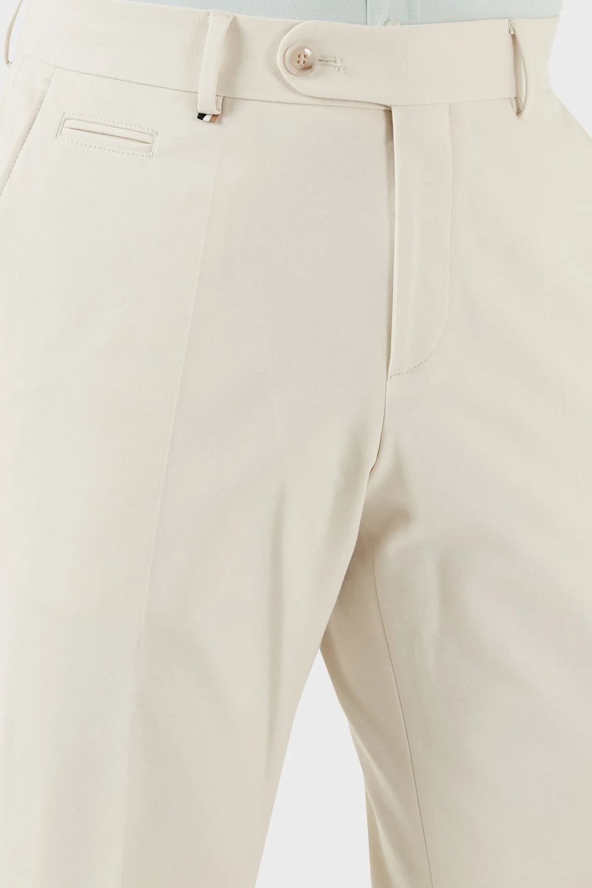 Boss Streç Pamuklu Slim Fit Normal Bel Düz Paça Erkek Pantolon 50537262 131 EKRU - 6
