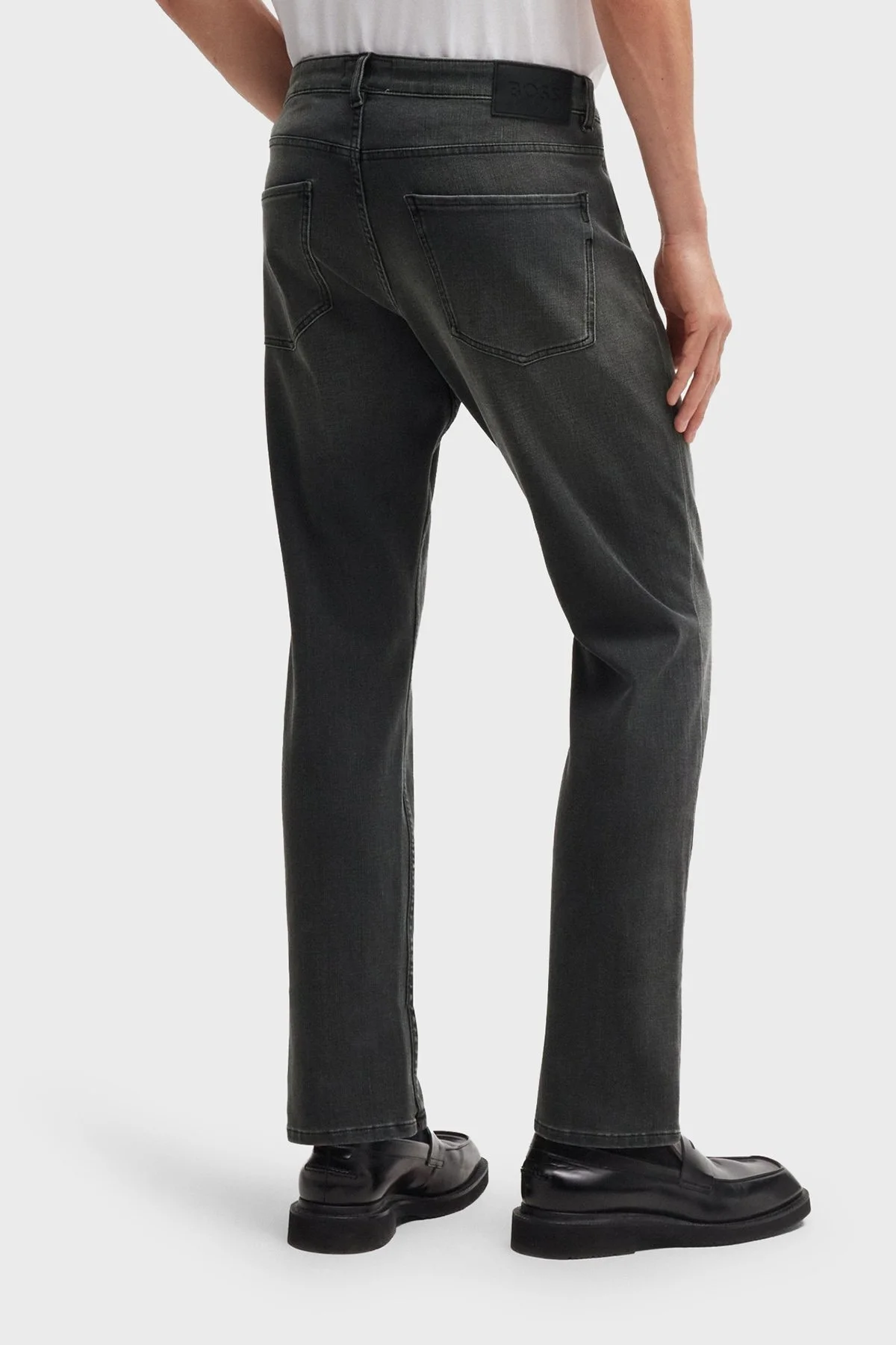 Boss Streç Pamuklu Slim Fit Normal Bel Jeans Erkek Kot Pantolon 50522501 021 SİYAH - 3