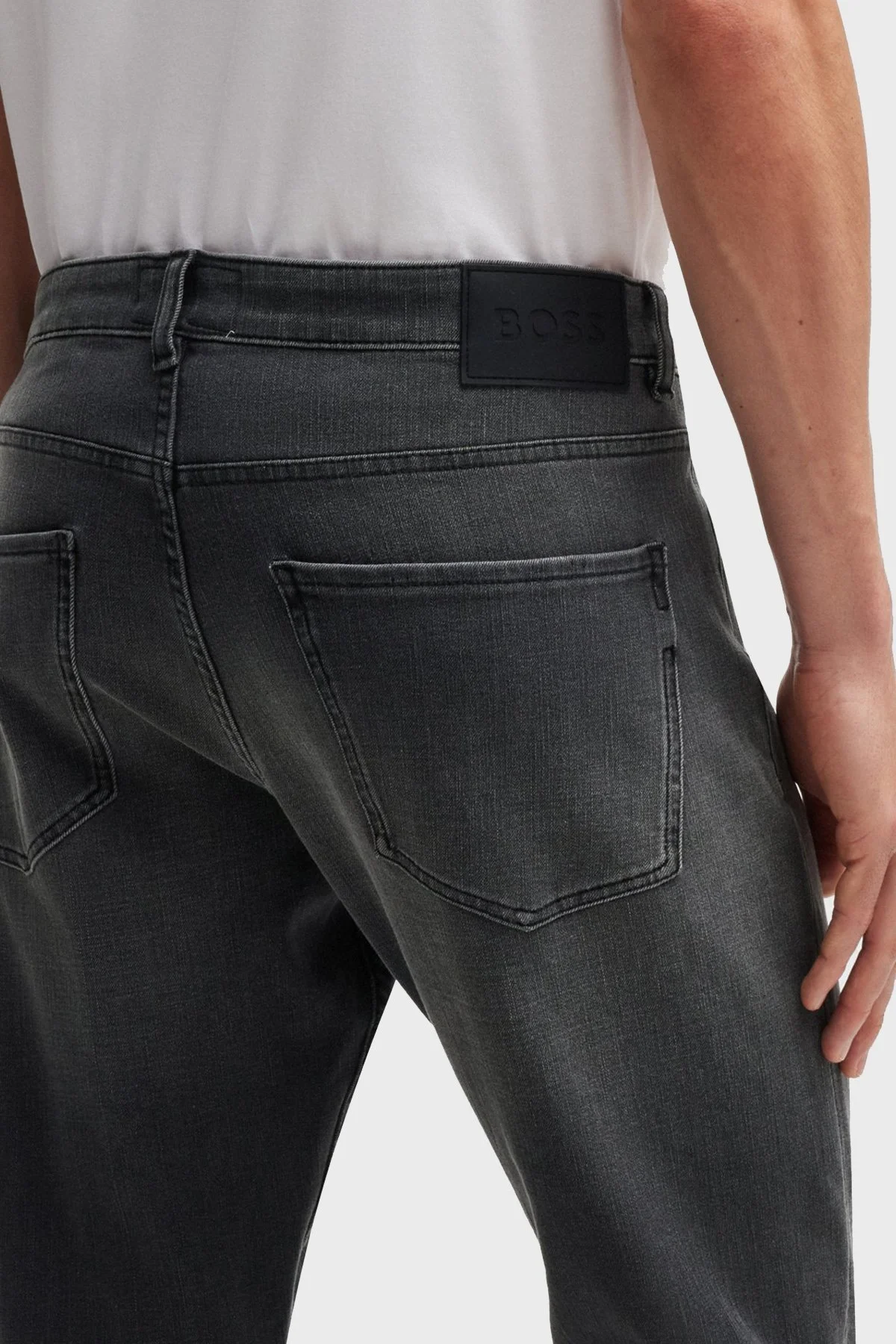 Boss Streç Pamuklu Slim Fit Normal Bel Jeans Erkek Kot Pantolon 50522501 021 SİYAH - 4