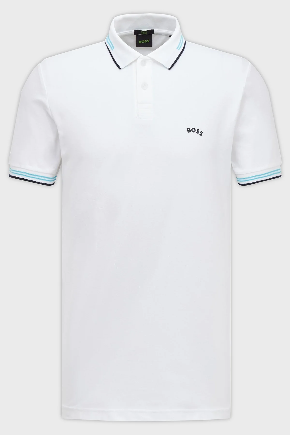 Boss Streç Pamuklu Slim Fit Erkek Polo T Shirt 50469245 104 BEYAZ - 5