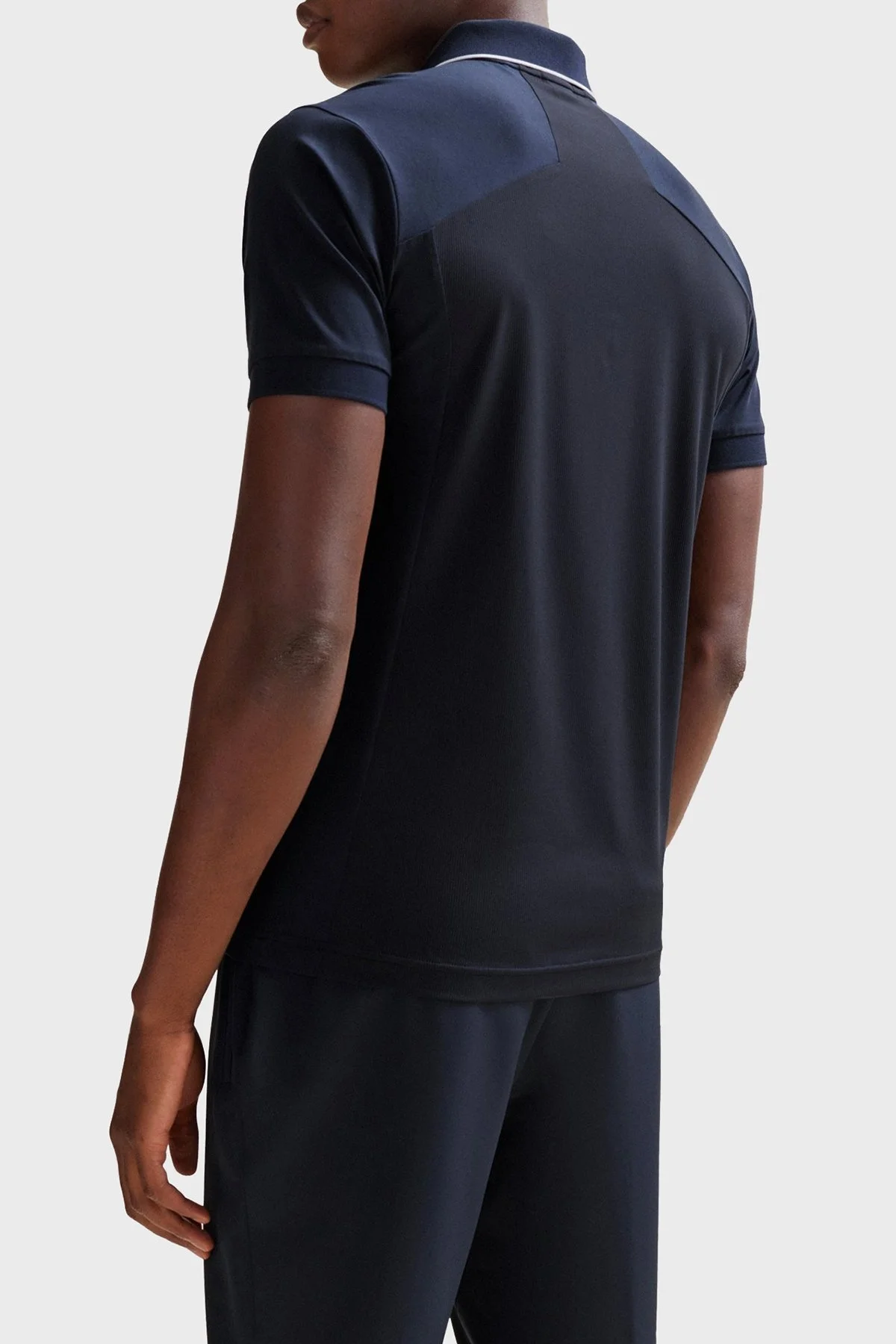 Boss Streç Pamuklu Slim Fit Yarım Fermuarlı Erkek Polo Yaka T Shirt 50505800 402 LACİVERT - 2