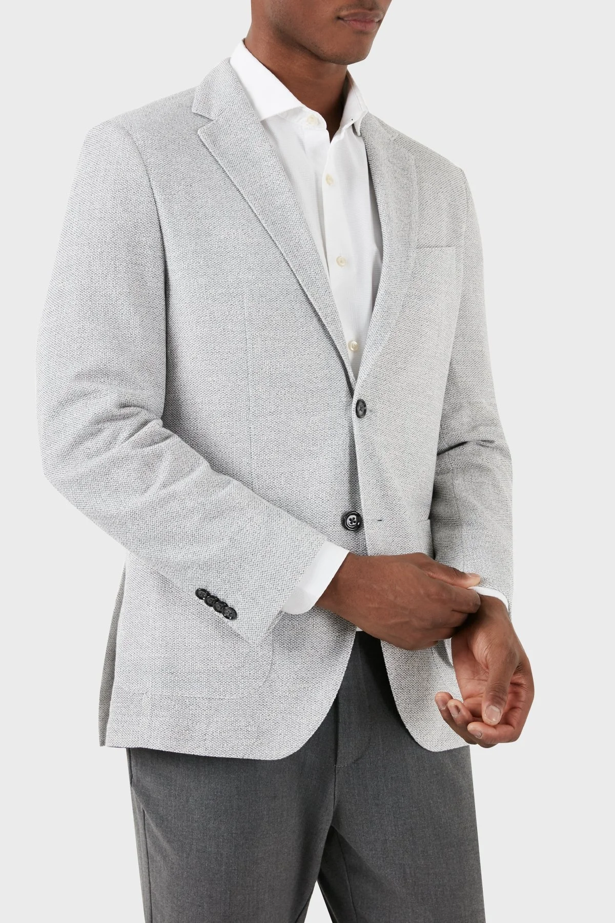 Boss Streç Regular Fit Blazer Erkek Ceket 50510546 041 GRİ - 10