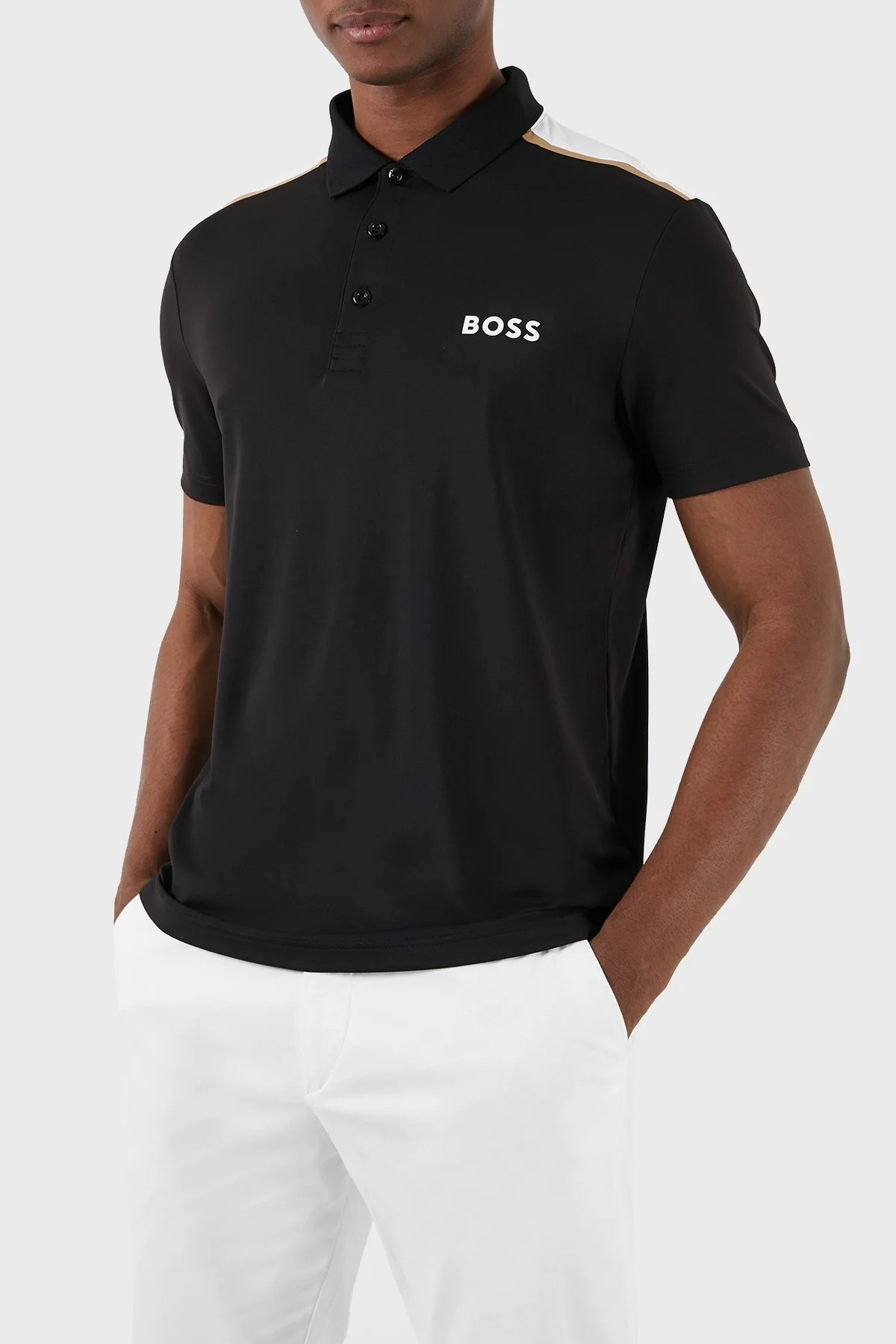 Boss Streç Regular Fit Erkek Polo Yaka T Shirt 50506150 001 SİYAH - 1