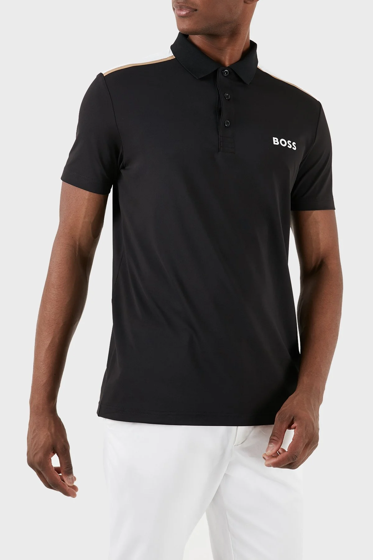 Boss Streç Regular Fit Erkek Polo Yaka T Shirt 50506150 001 SİYAH - 2