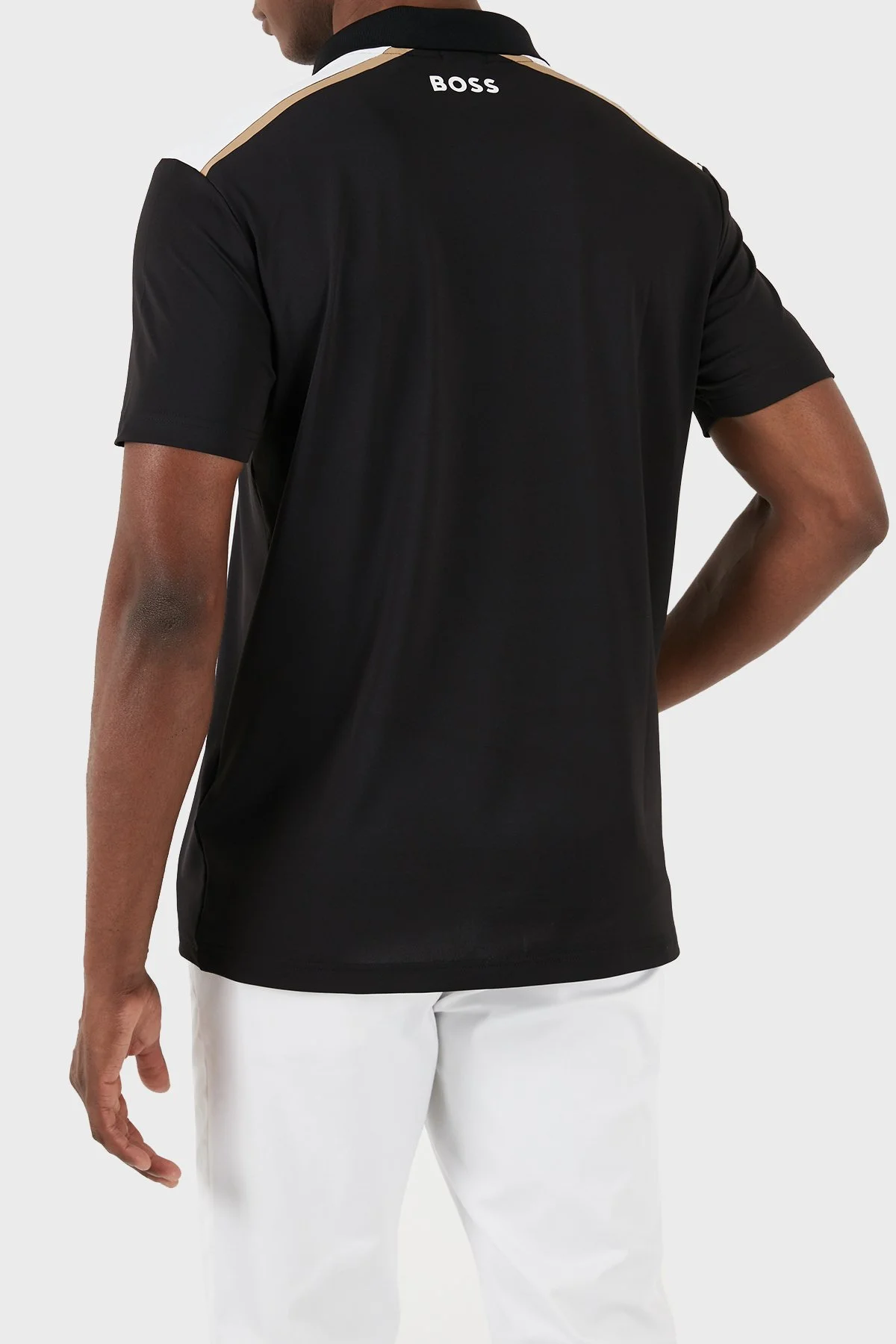 Boss Streç Regular Fit Erkek Polo Yaka T Shirt 50506150 001 SİYAH - 3