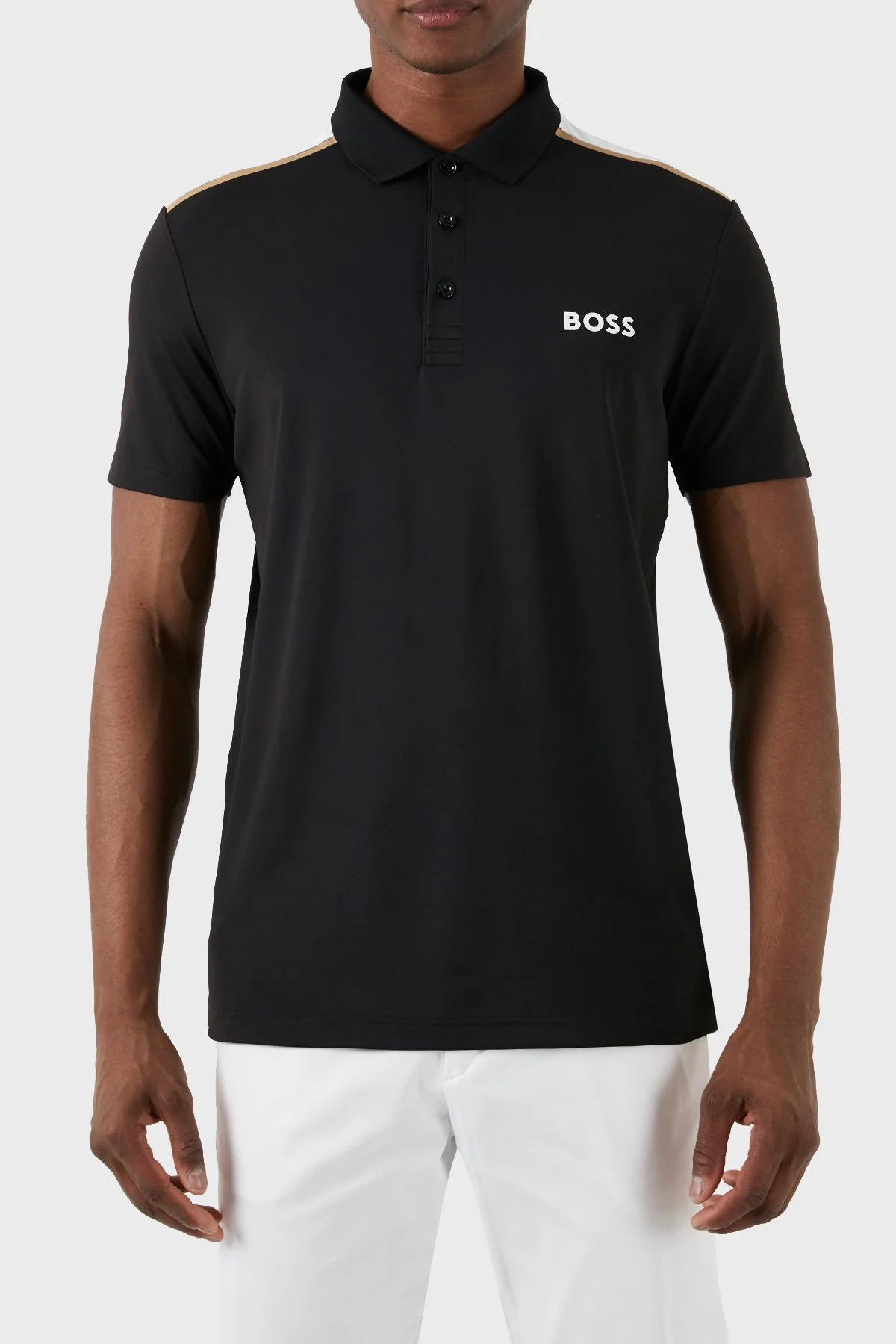 Boss Streç Regular Fit Erkek Polo Yaka T Shirt 50506150 001 SİYAH - 5