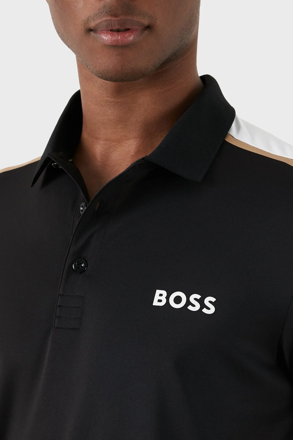 Boss Streç Regular Fit Erkek Polo Yaka T Shirt 50506150 001 SİYAH - 6