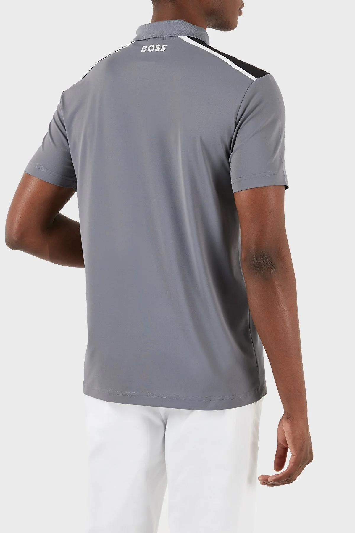 Boss Streç Regular Fit Erkek Polo Yaka T Shirt 50506150 036 GRİ - 9