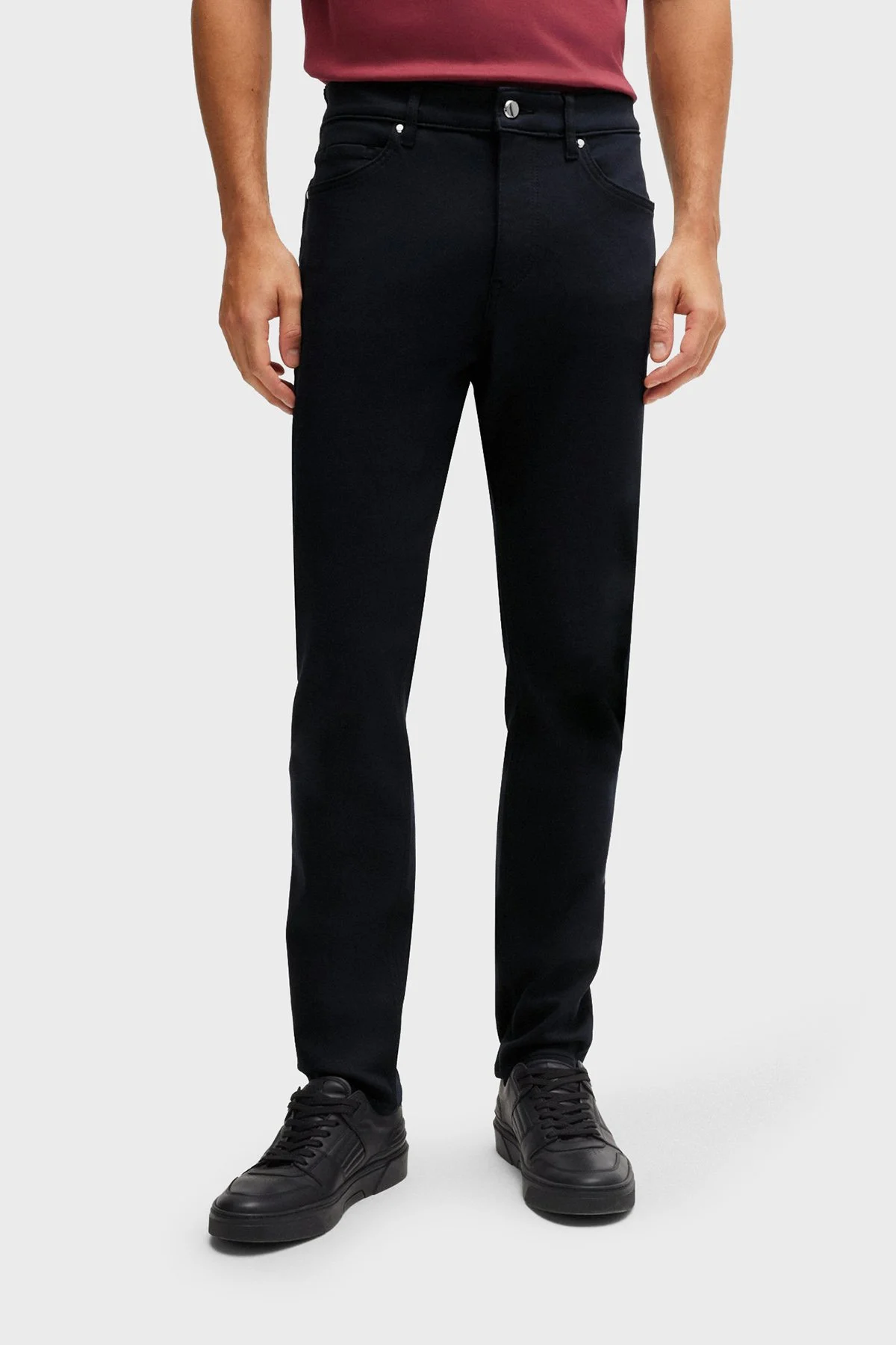 Boss Streç Regular Fit Jeans Erkek Kot Pantolon 50522516 417 LACİVERT - 1