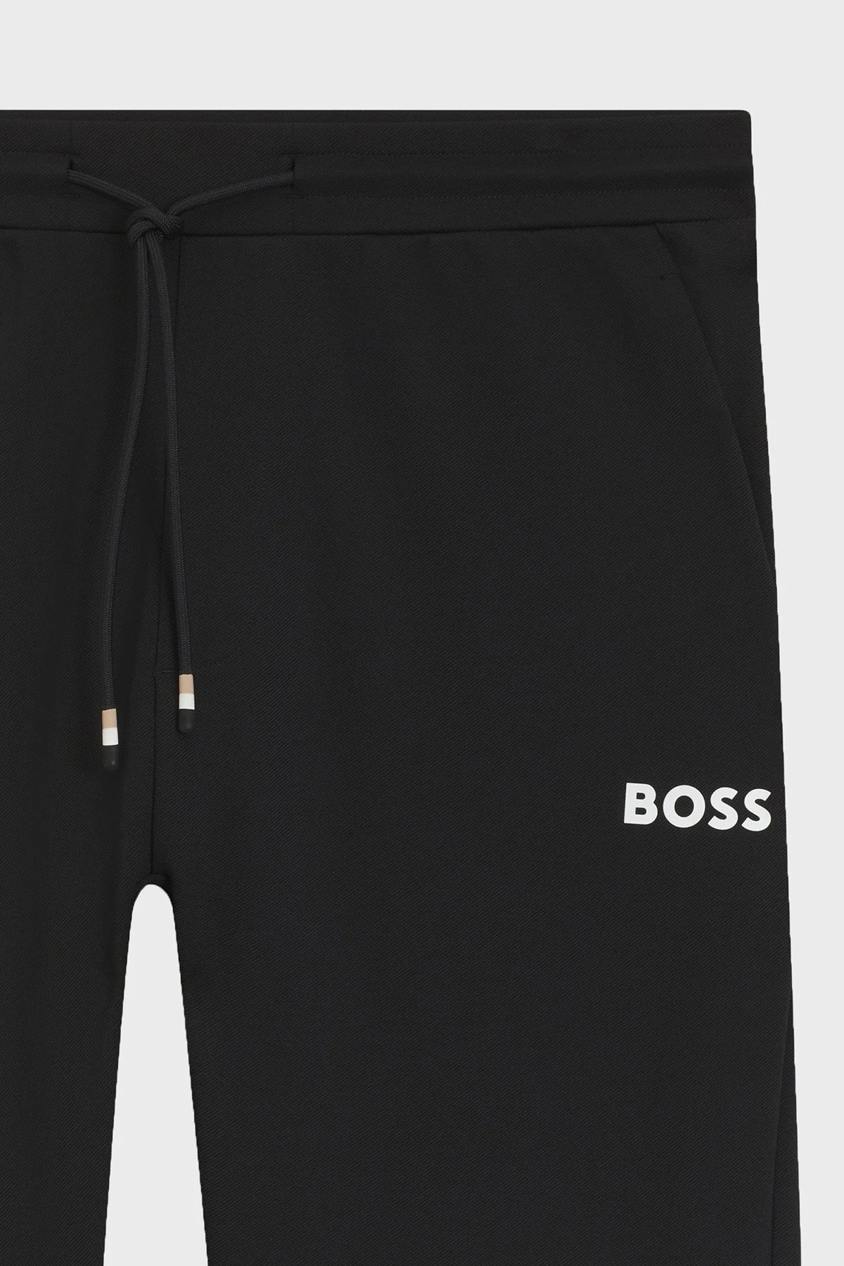 Boss Streç Regular Fit Normal Bel Fermuarlı Düz Paça Jogger Erkek Pantolon 50542940 001 SİYAH - 5