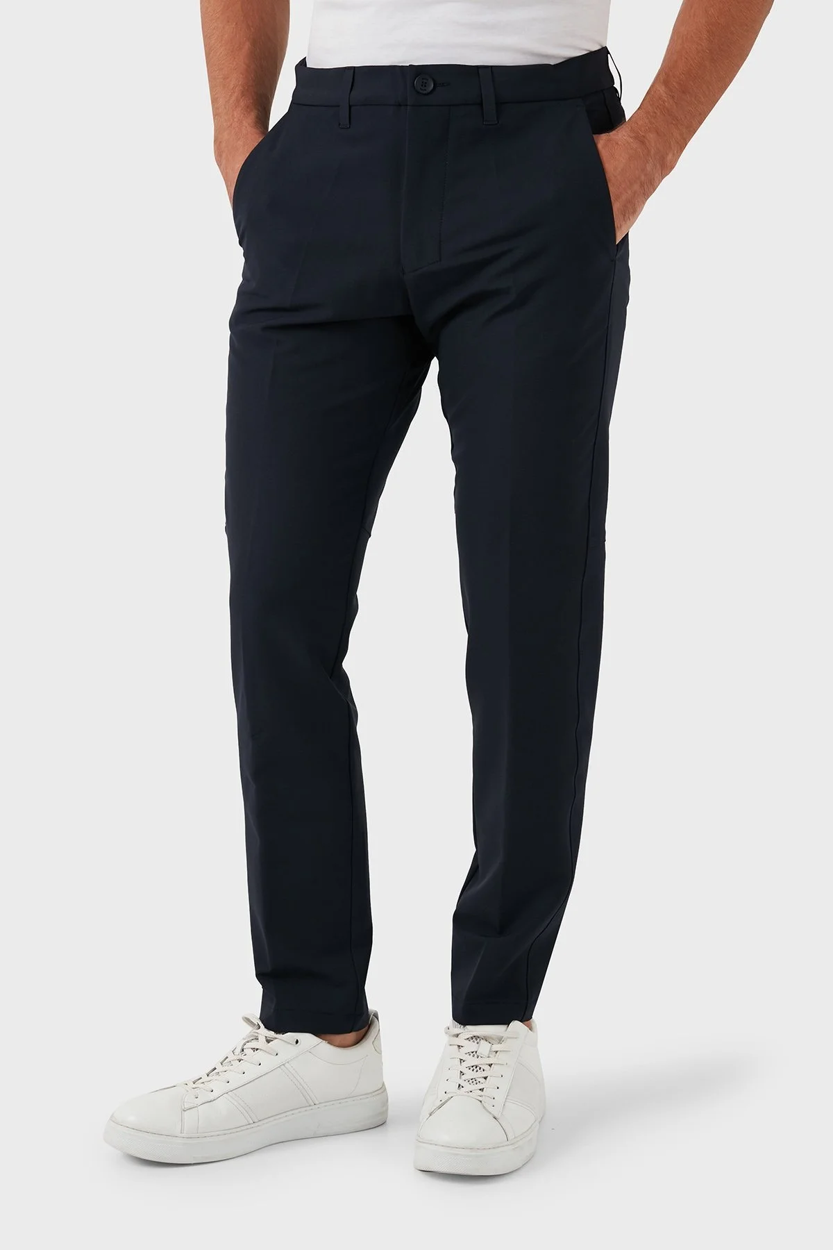 Boss Streç Slim Fit Chino Erkek Pantolon 50495497 402 LACİVERT - 4