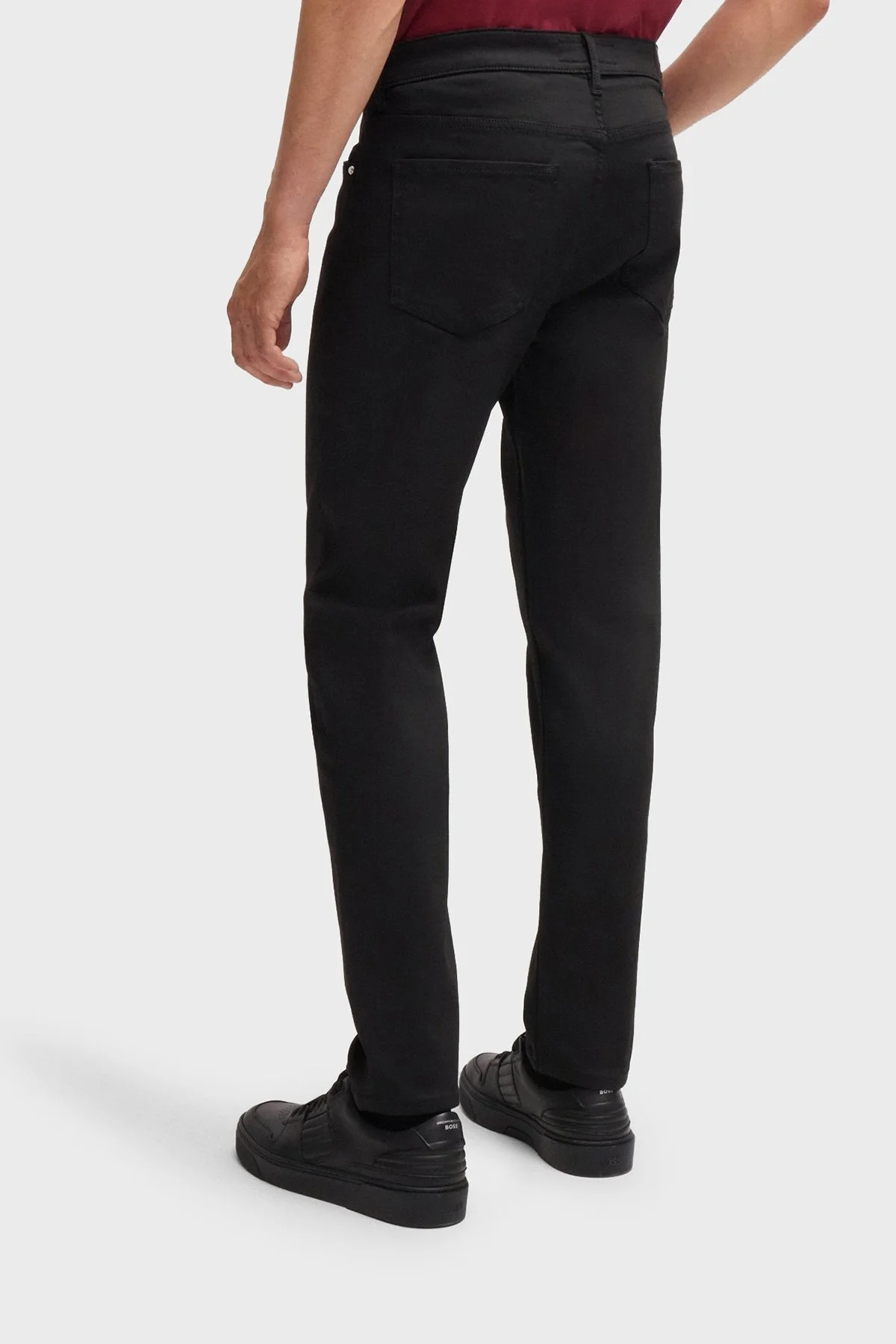 Boss Streç Slim Fit Dar Paça Jeans Erkek Kot Pantolon 50521685 003 SİYAH - 3
