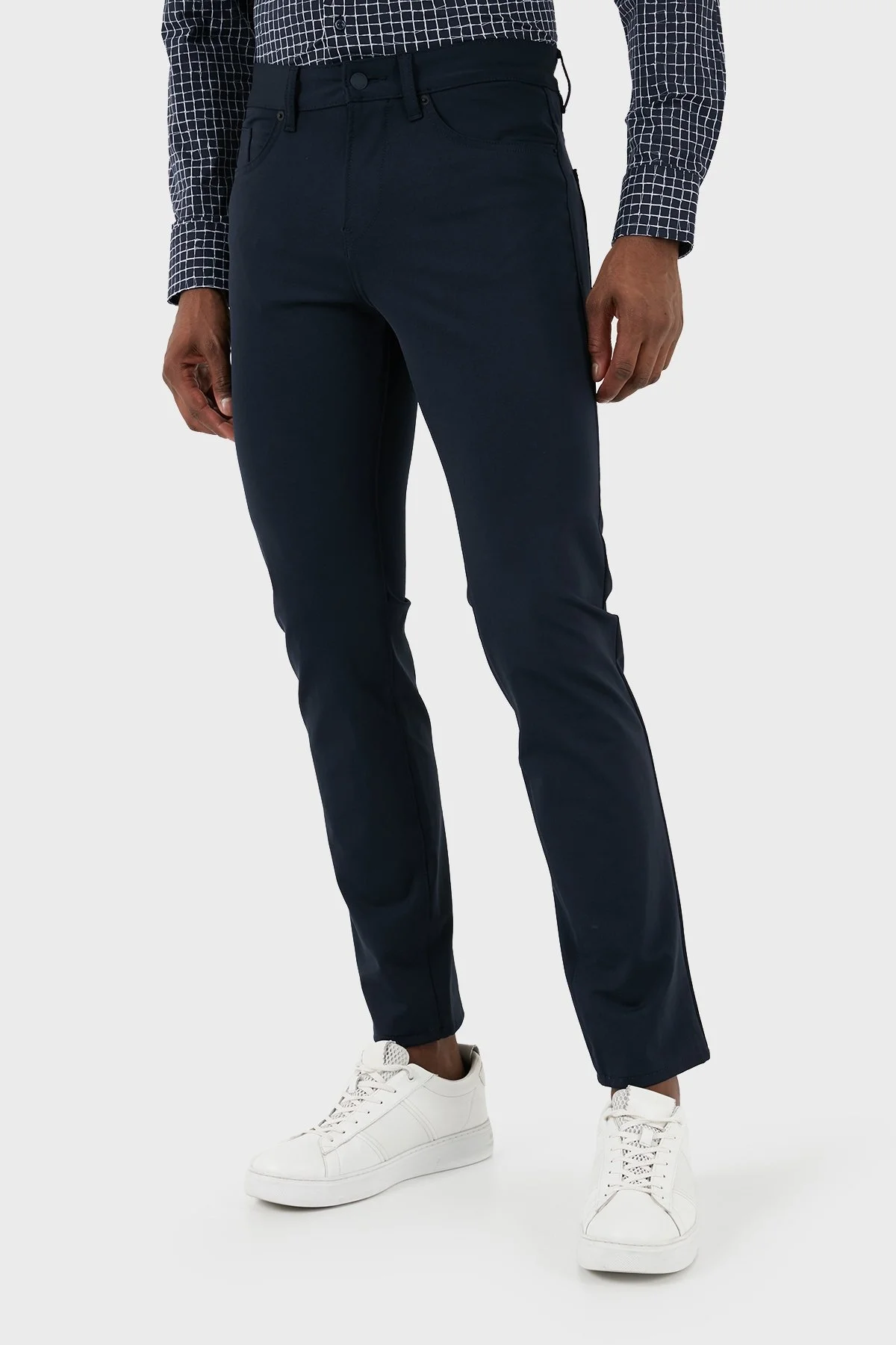 Boss Streç Slim Fit Düz Paça Erkek Pantolon 50505439 404 LACİVERT - 4