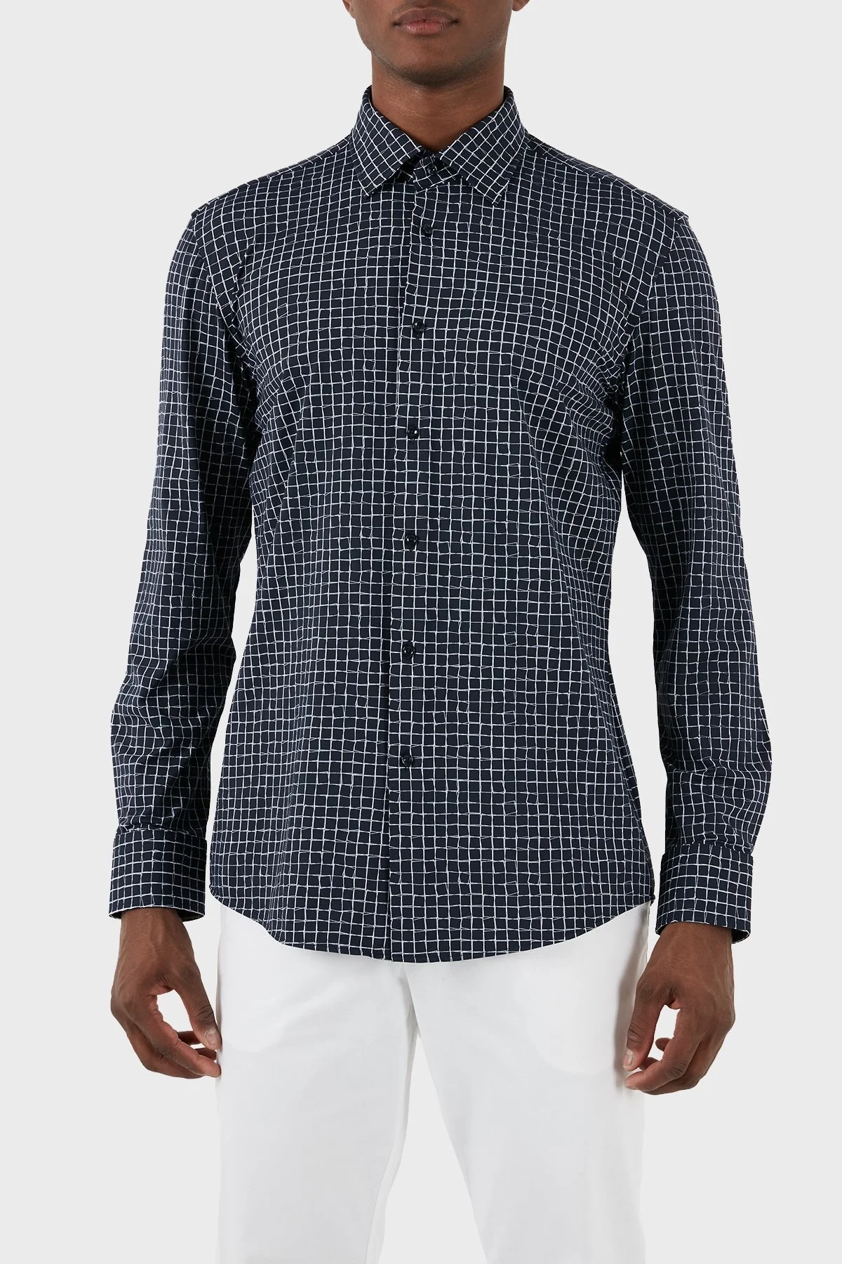 Boss Streç Slim Fit Erkek Gömlek 50508788 405 LACİVERT - 4