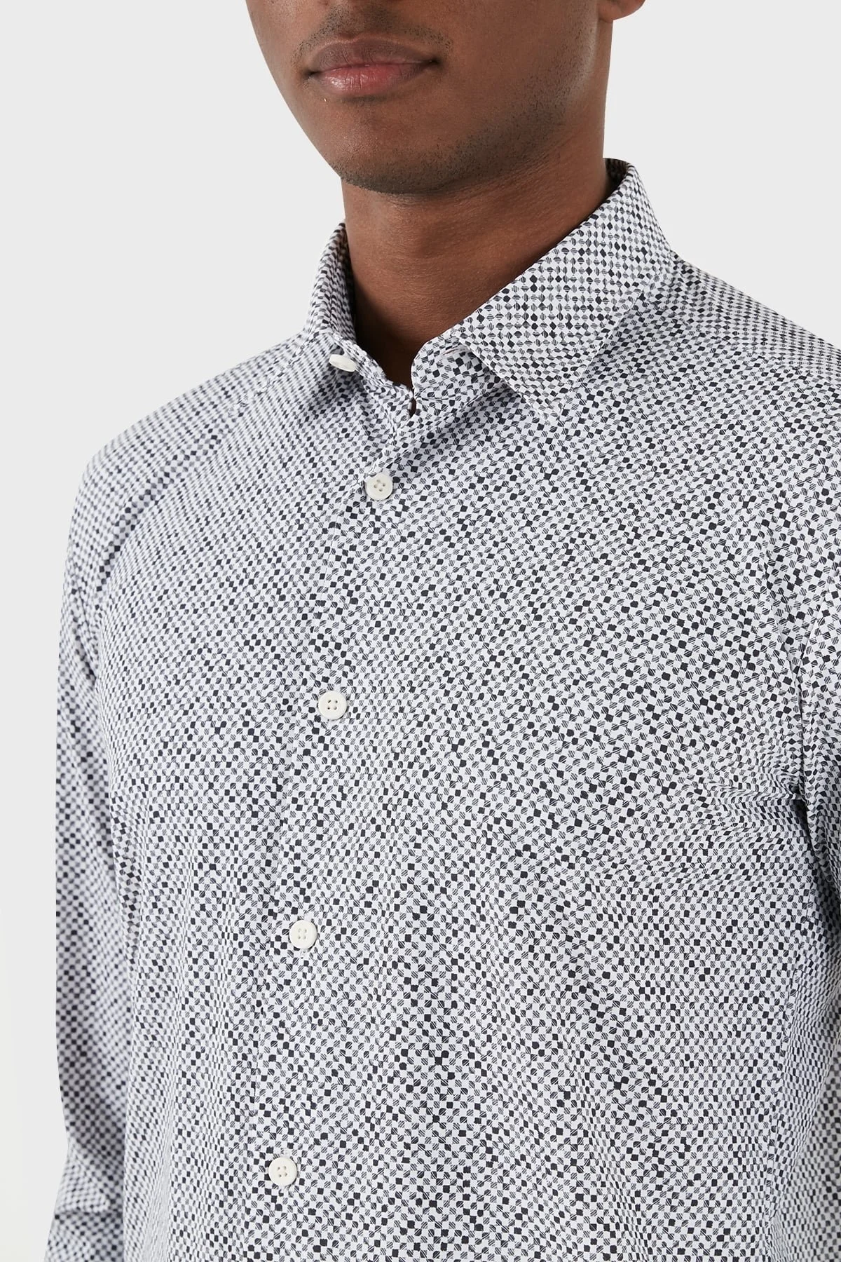 Boss Streç Slim Fit Erkek Gömlek 50508802 033 GRİ - 6