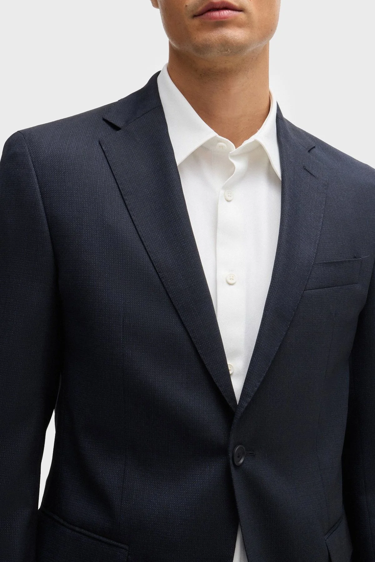 Boss Streç Slim Fit Erkek Gömlek 50520119 100 BEYAZ - 5