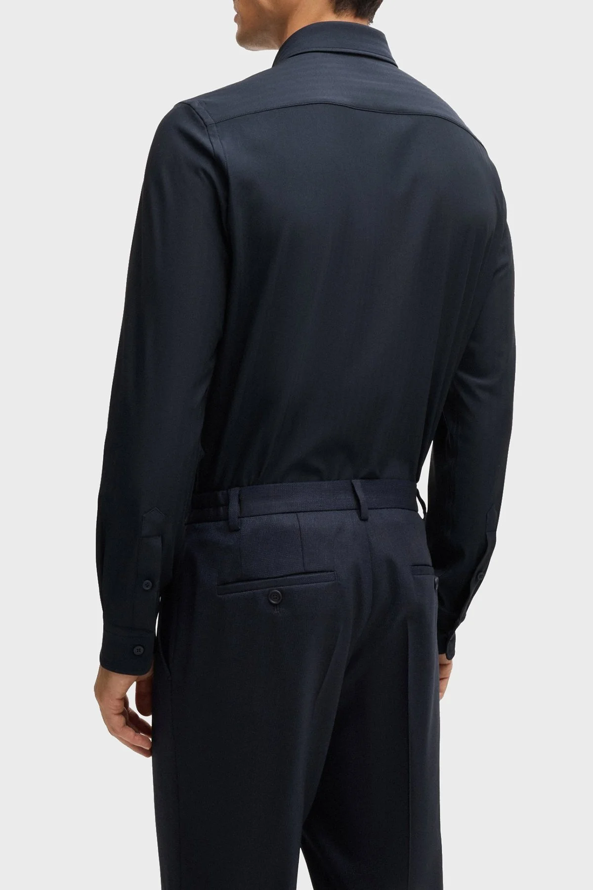 Boss Streç Slim Fit Erkek Gömlek 50520119 404 LACİVERT - 9