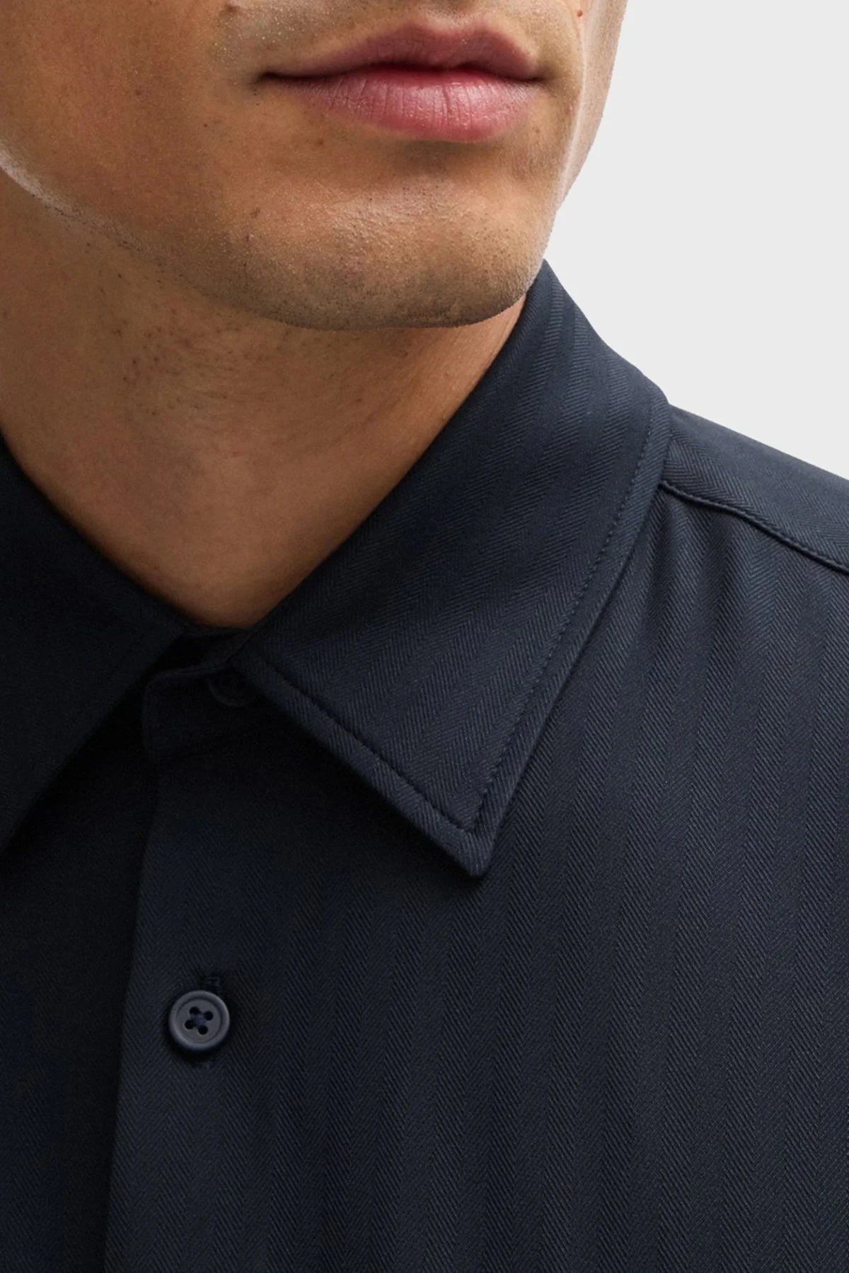 Boss Streç Slim Fit Erkek Gömlek 50520119 404 LACİVERT - 11