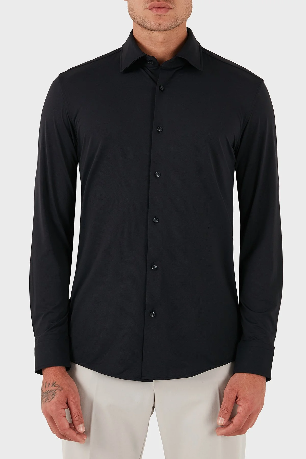Boss Streç Slim Fit Kent Yaka Casual Erkek Gömlek 50490393 001 SİYAH - 1
