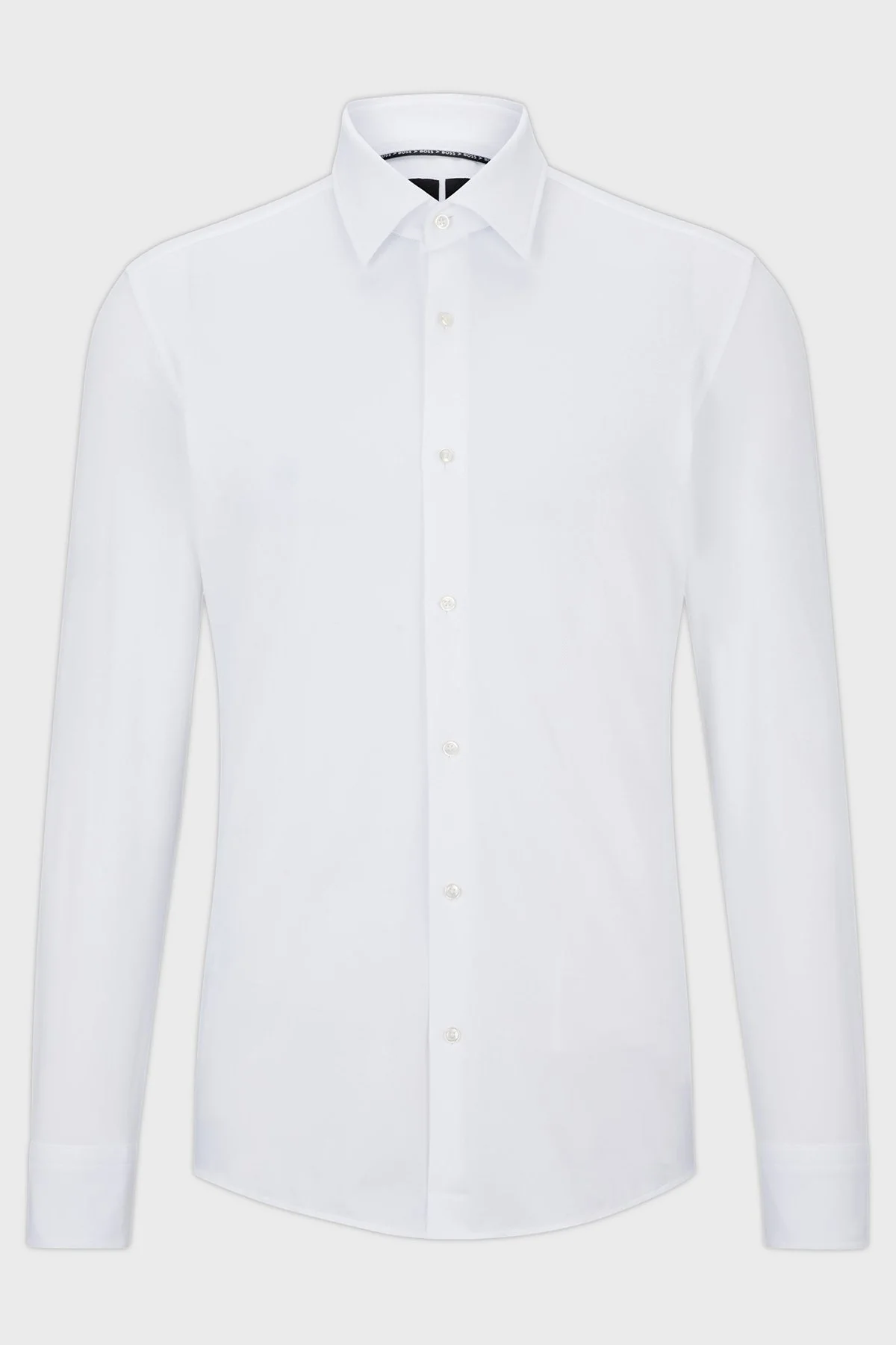 Boss Streç Slim Fit Kent Yaka Casual Erkek Gömlek 50490393 100 BEYAZ - 5