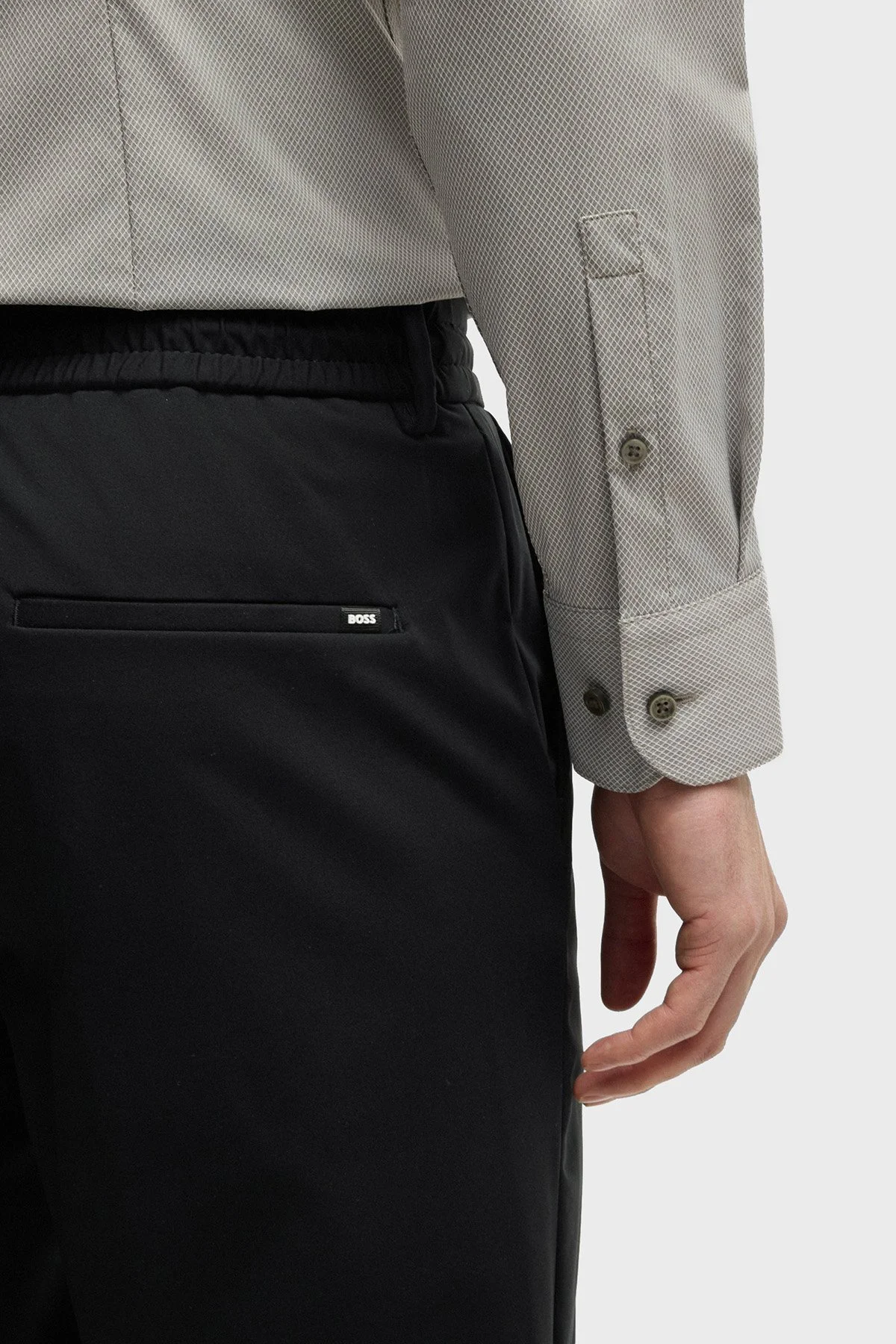 Boss Streç Slim Fit Normal Bek Düz Paça Erkek Pantolon 50502477 001 SİYAH - 4