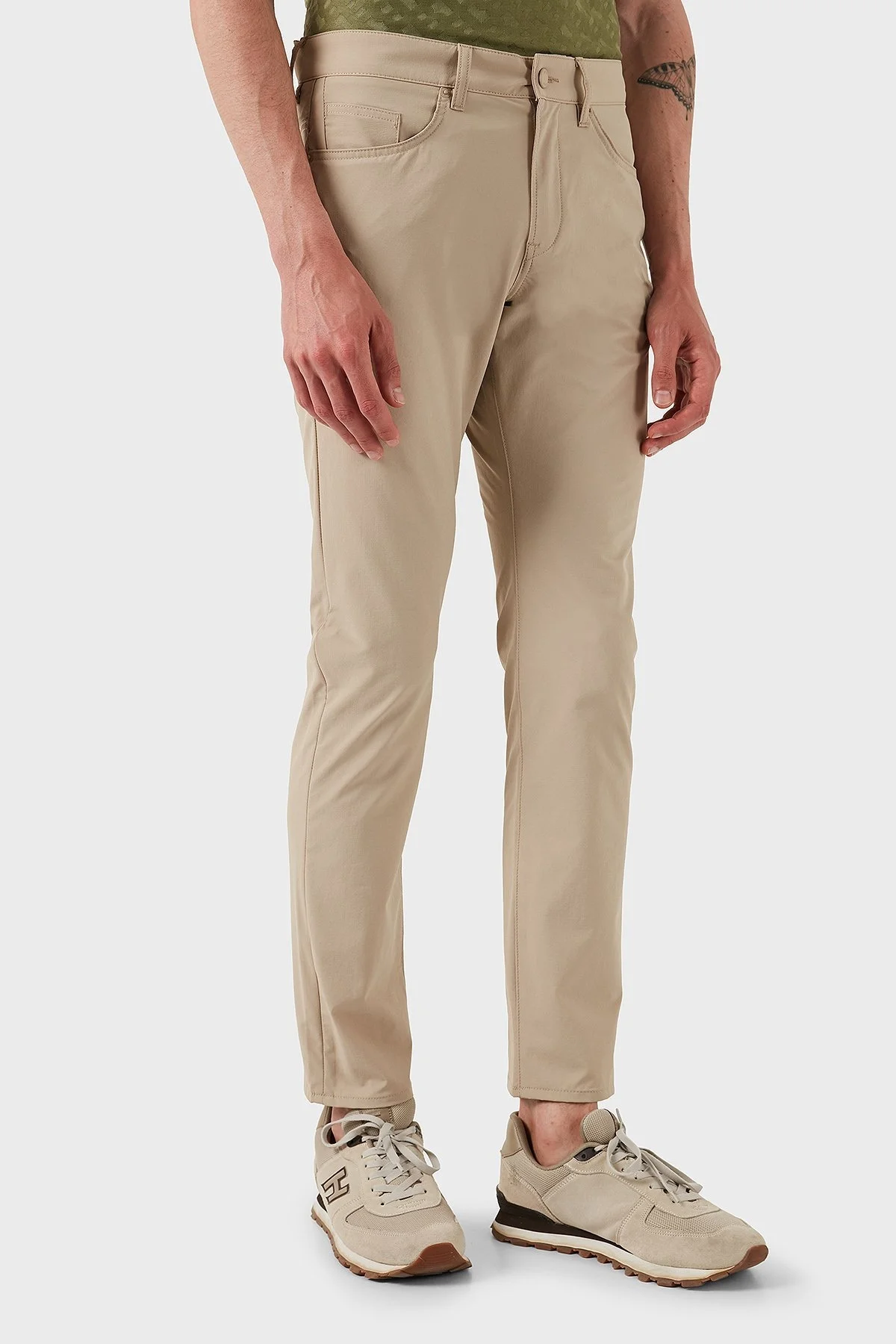 Boss Streç Slim Fit Normal Bel Düz Paça Erkek Pantolon 50530863 275 BEJ - 3