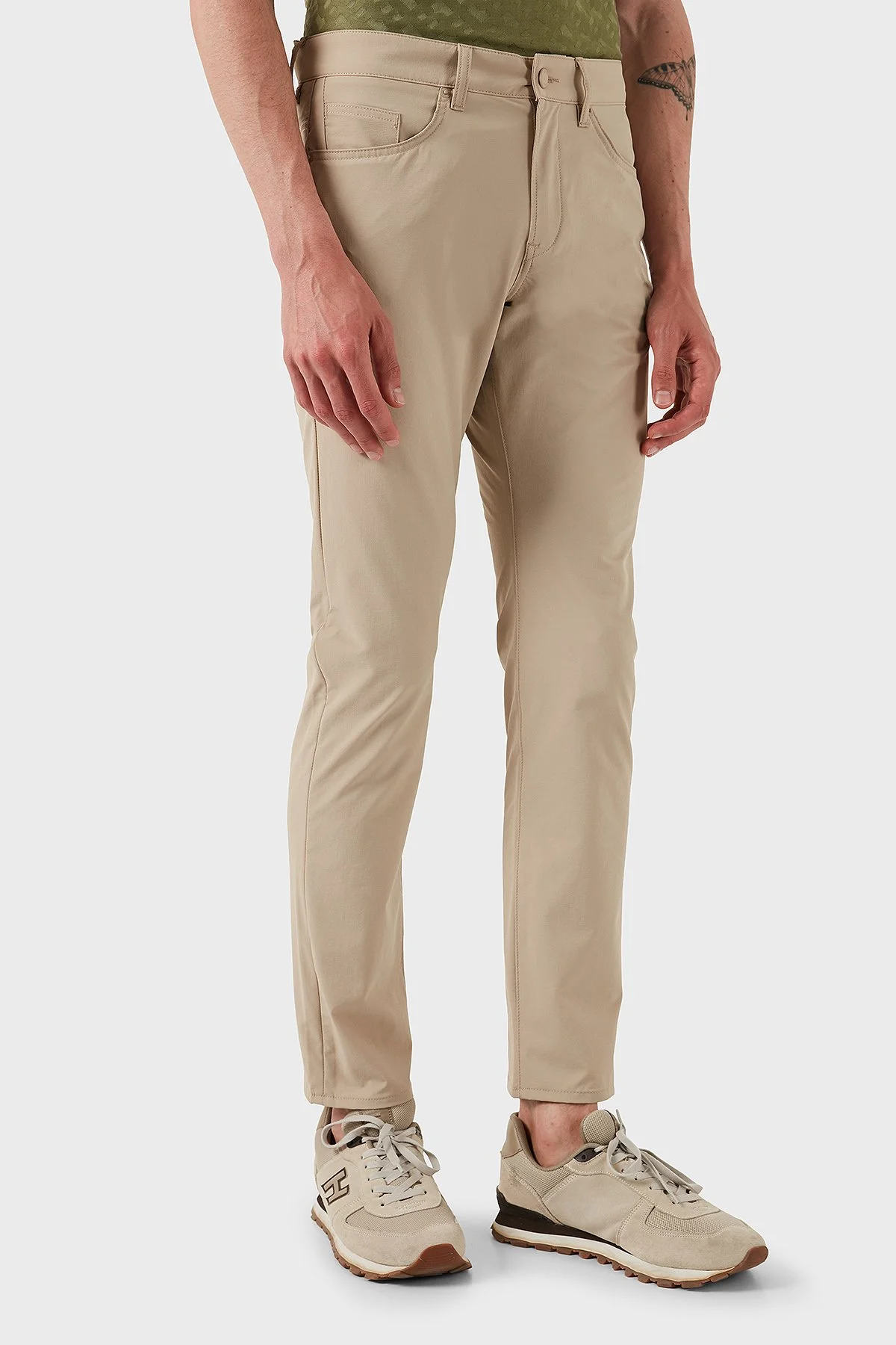 Boss Streç Slim Fit Normal Bel Düz Paça Erkek Pantolon 50530863 275 BEJ - 3