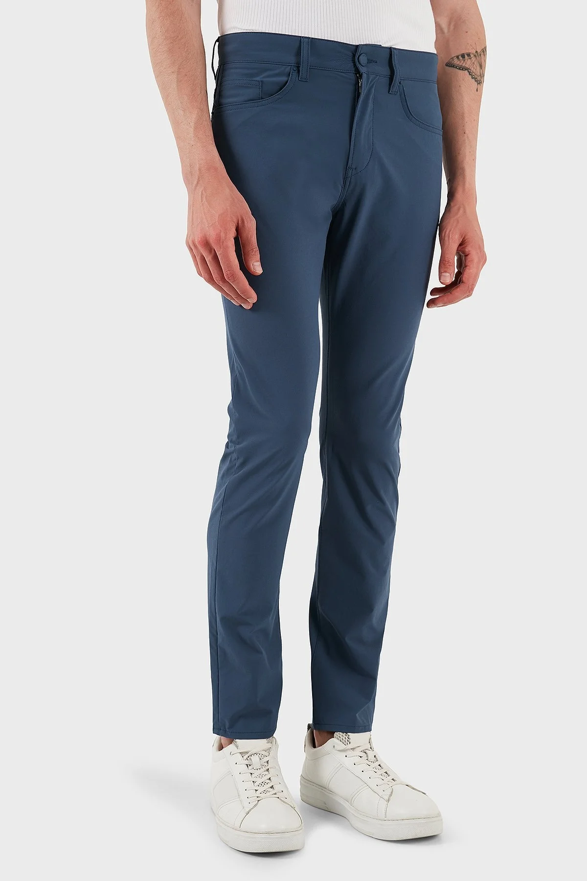 Boss Streç Slim Fit Normal Bel Düz Paça Erkek Pantolon 50530863 425 LACİVERT - 3