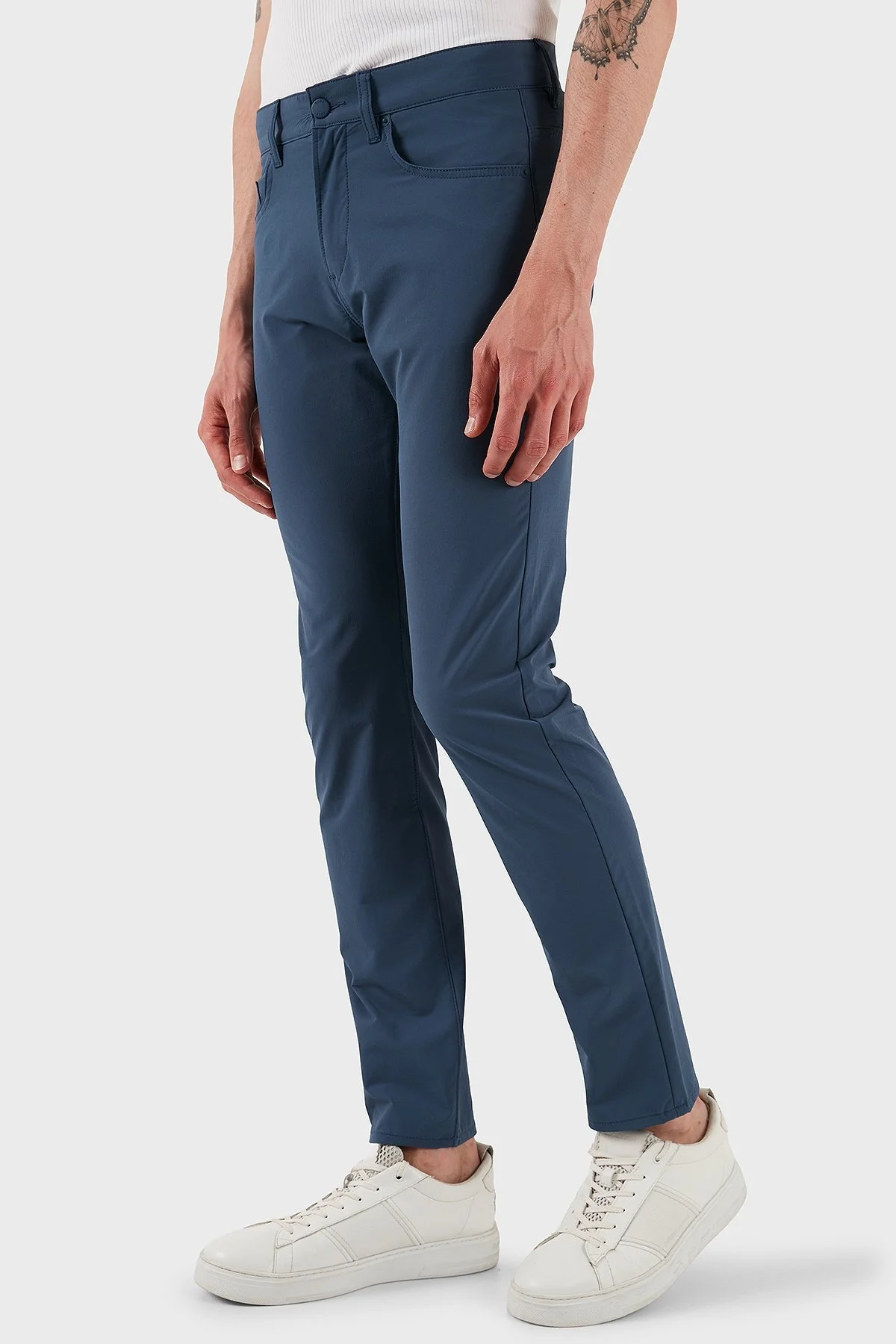 Boss Streç Slim Fit Normal Bel Düz Paça Erkek Pantolon 50530863 425 LACİVERT - 4