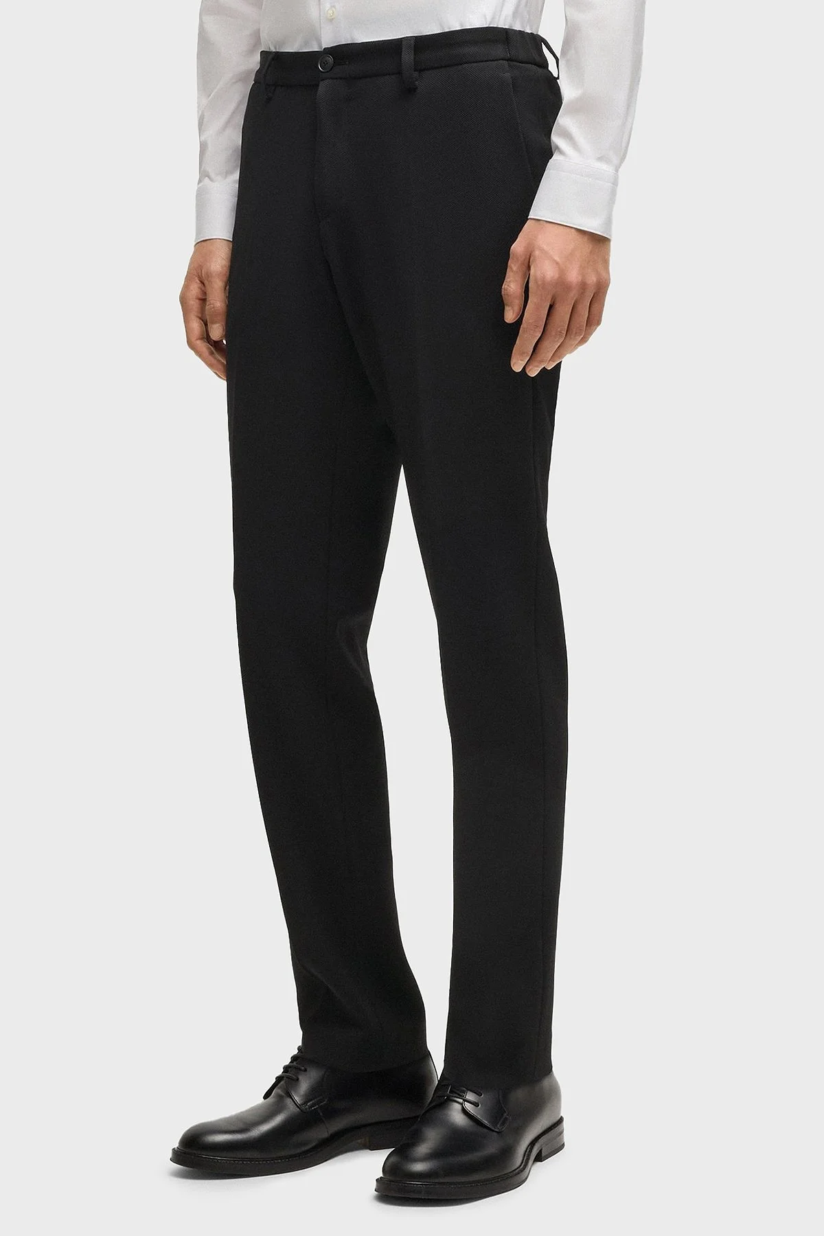 Boss Streç Slim Fit Normal Bel Düz Paça Kumaş Erkek Pantolon 50535084 001 SİYAH - 2