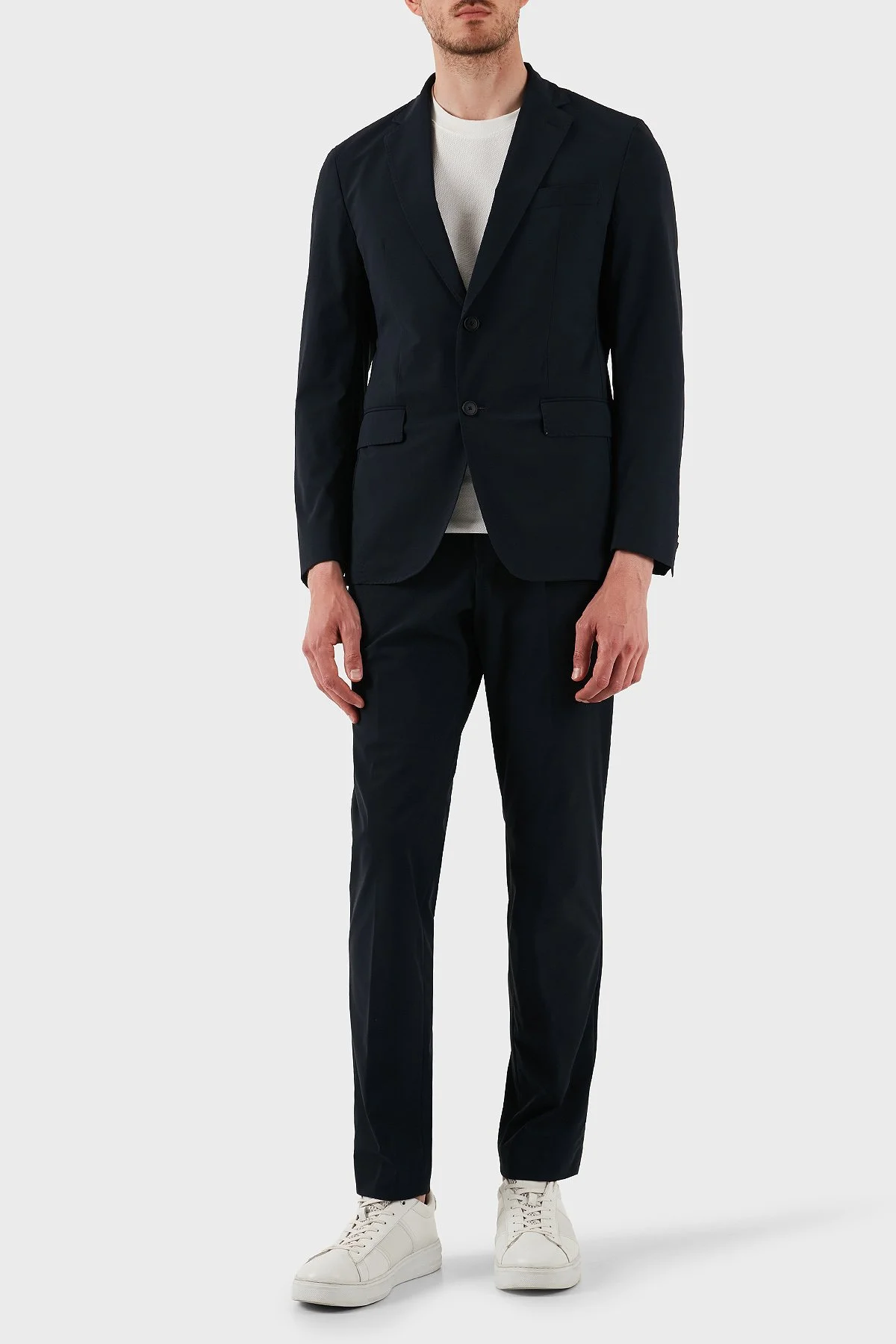 Boss Streç Slim Fit Normal Bel Düz Paça Yırtmaçlı Erkek Takım Elbise 50534979 404 LACİVERT - 1