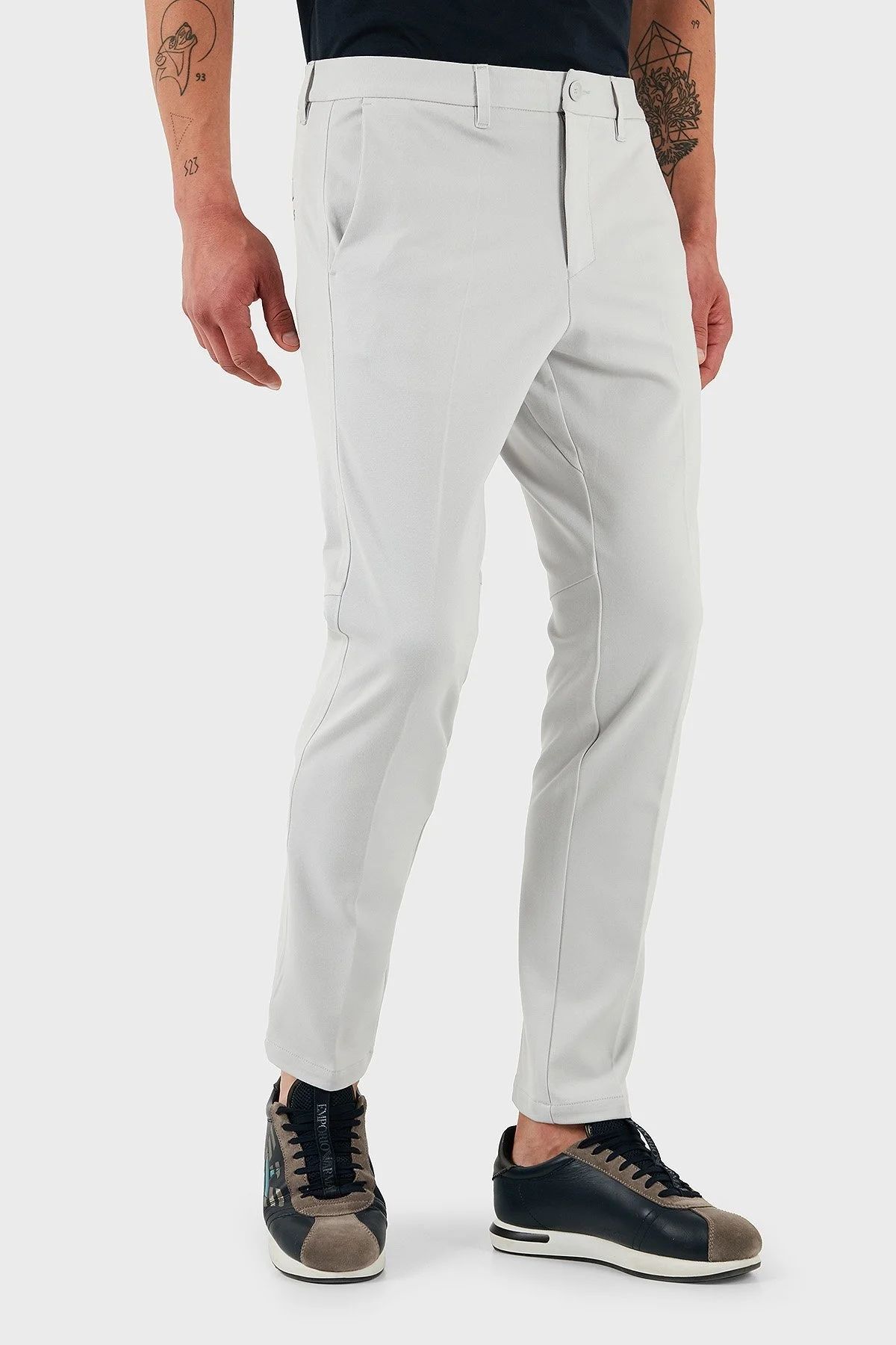 Boss Streç Slim Fit Normal Düz Paça Erkek Pantolon 50513436 054 GRİ - 2