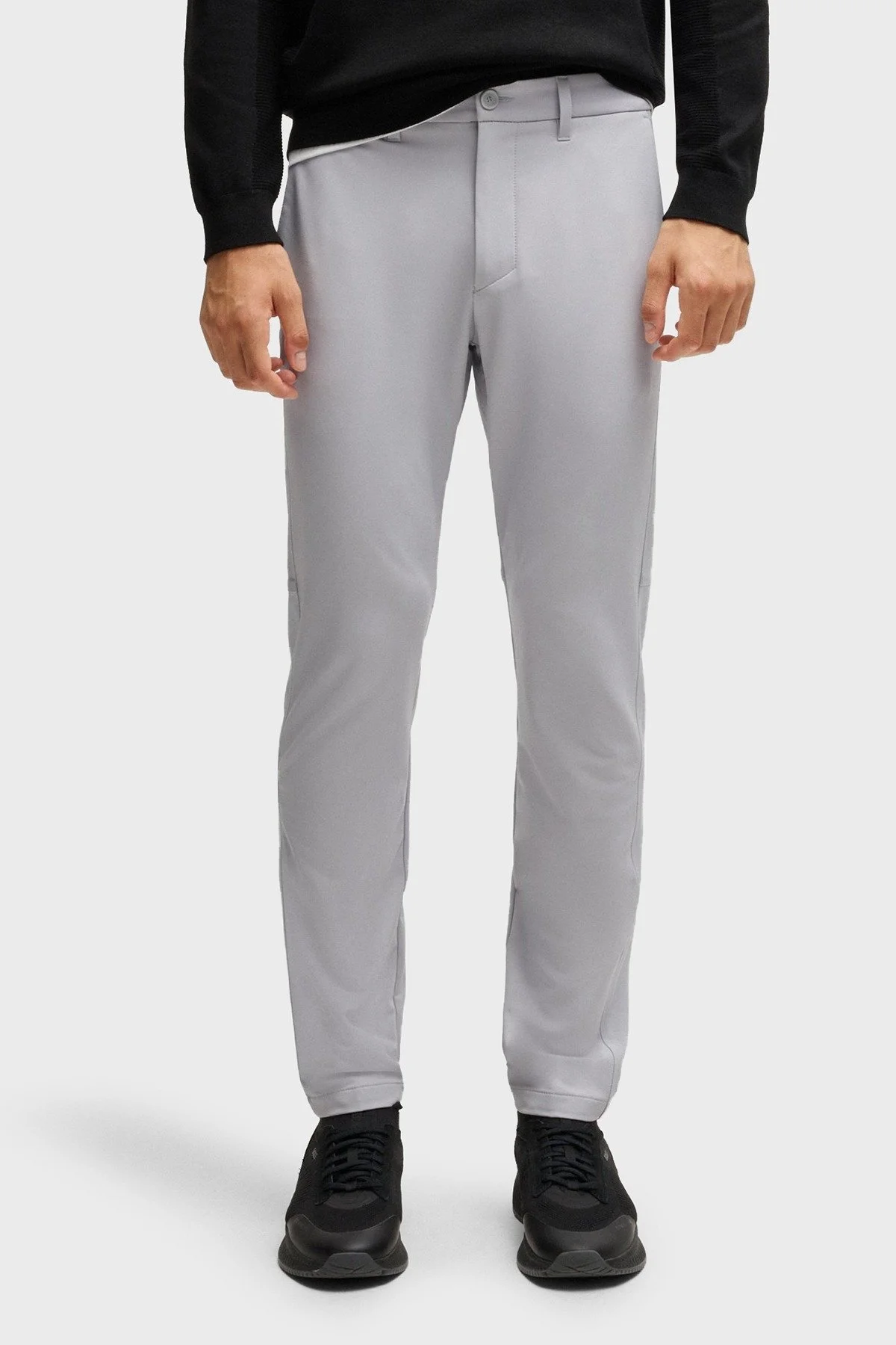 Boss Streç Su İtici Slim Fit Normal Bel Dar Paça Jogger Erkek Pantolon 50534303 054 GRİ - 1