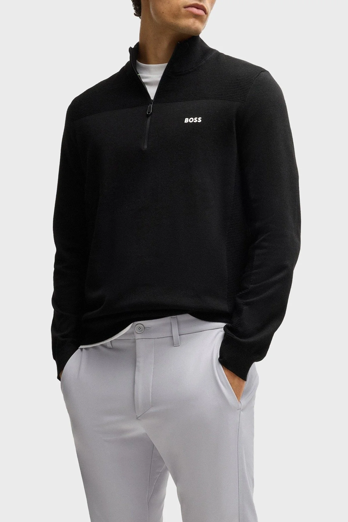 Boss Streç Su İtici Slim Fit Normal Bel Dar Paça Jogger Erkek Pantolon 50534303 054 GRİ - 4