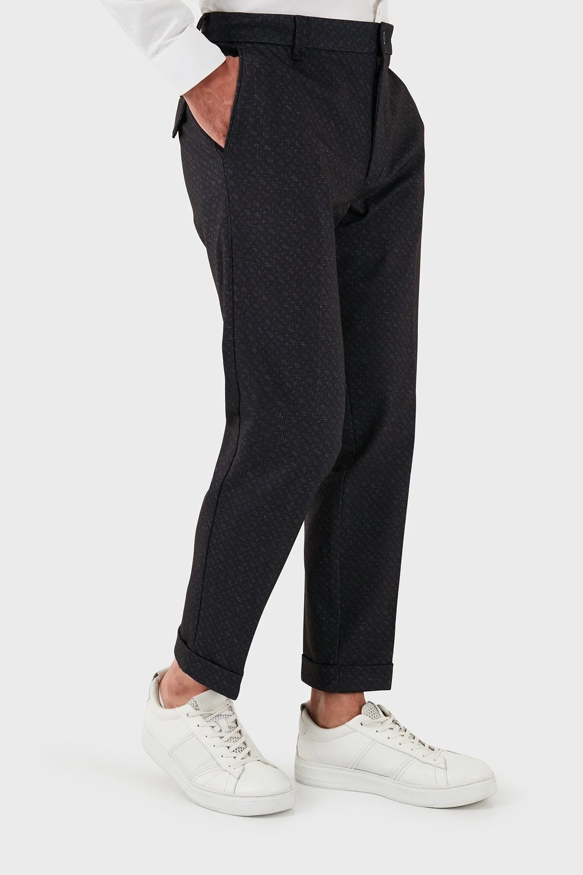 Boss Streç Tapered Fit Erkek Pantolon 50519116 001 SİYAH - 4