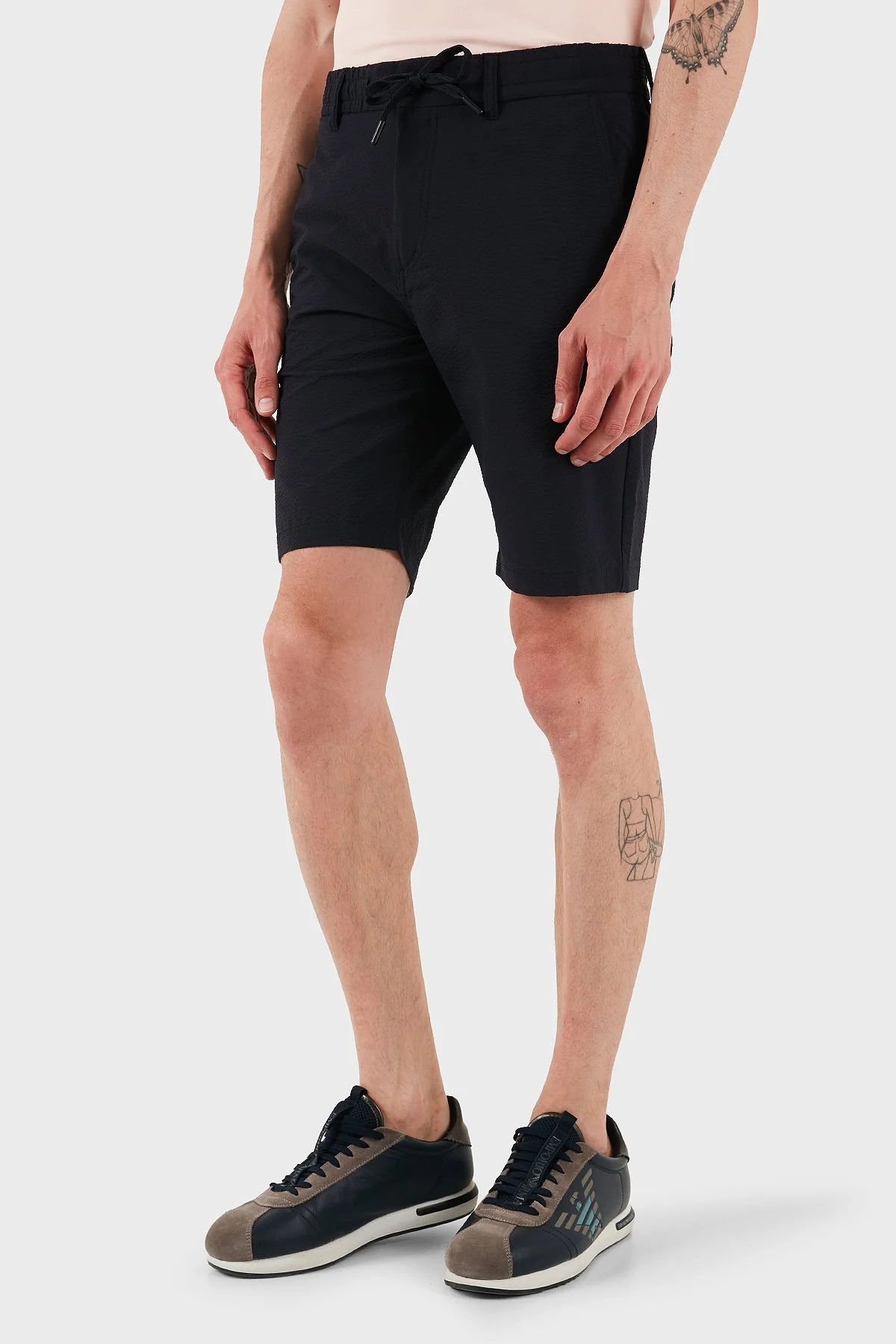 Boss Streç Tapered Fit Normal Bel Erkek Short 50536873 404 LACİVERT - 2