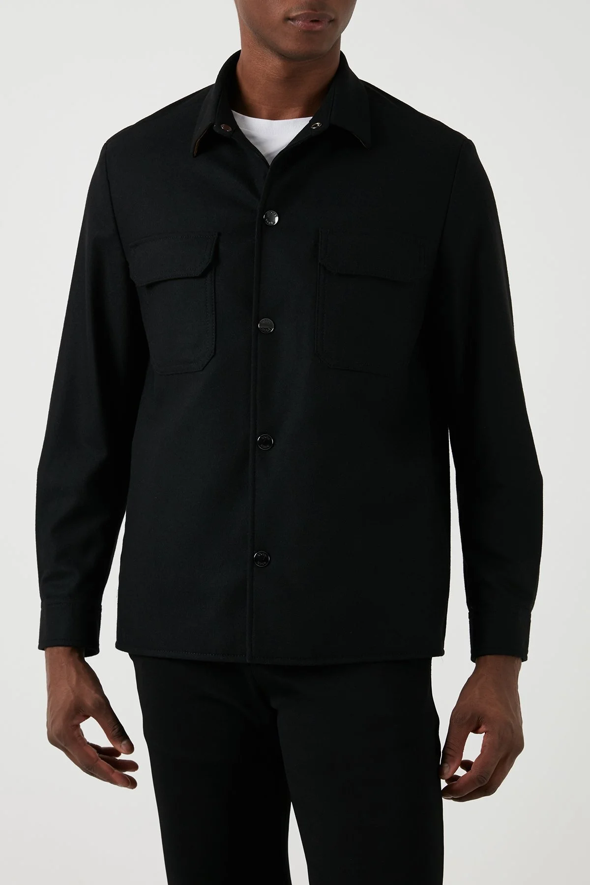 Boss Streç Yünlü Relaxed Fit Erkek Ceket 50502549 001 SİYAH - 1